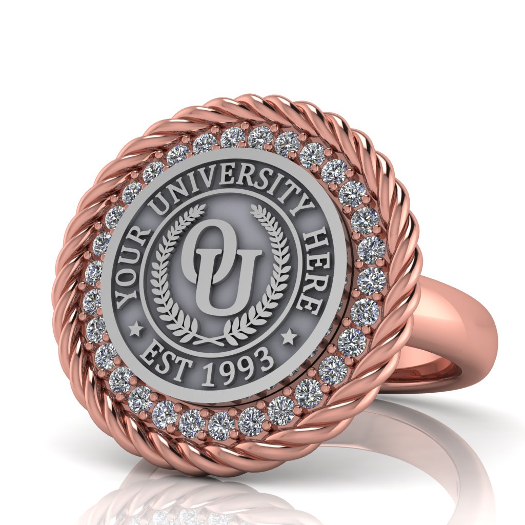 Arrecerat | Classic Dome Band Custom Collage Ring