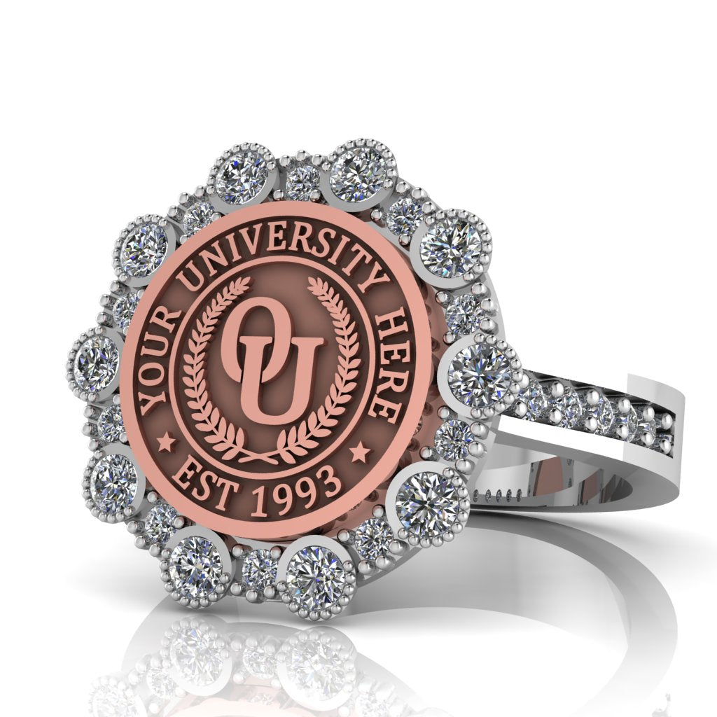 Belgi | Channel Core Band Custom College Ring