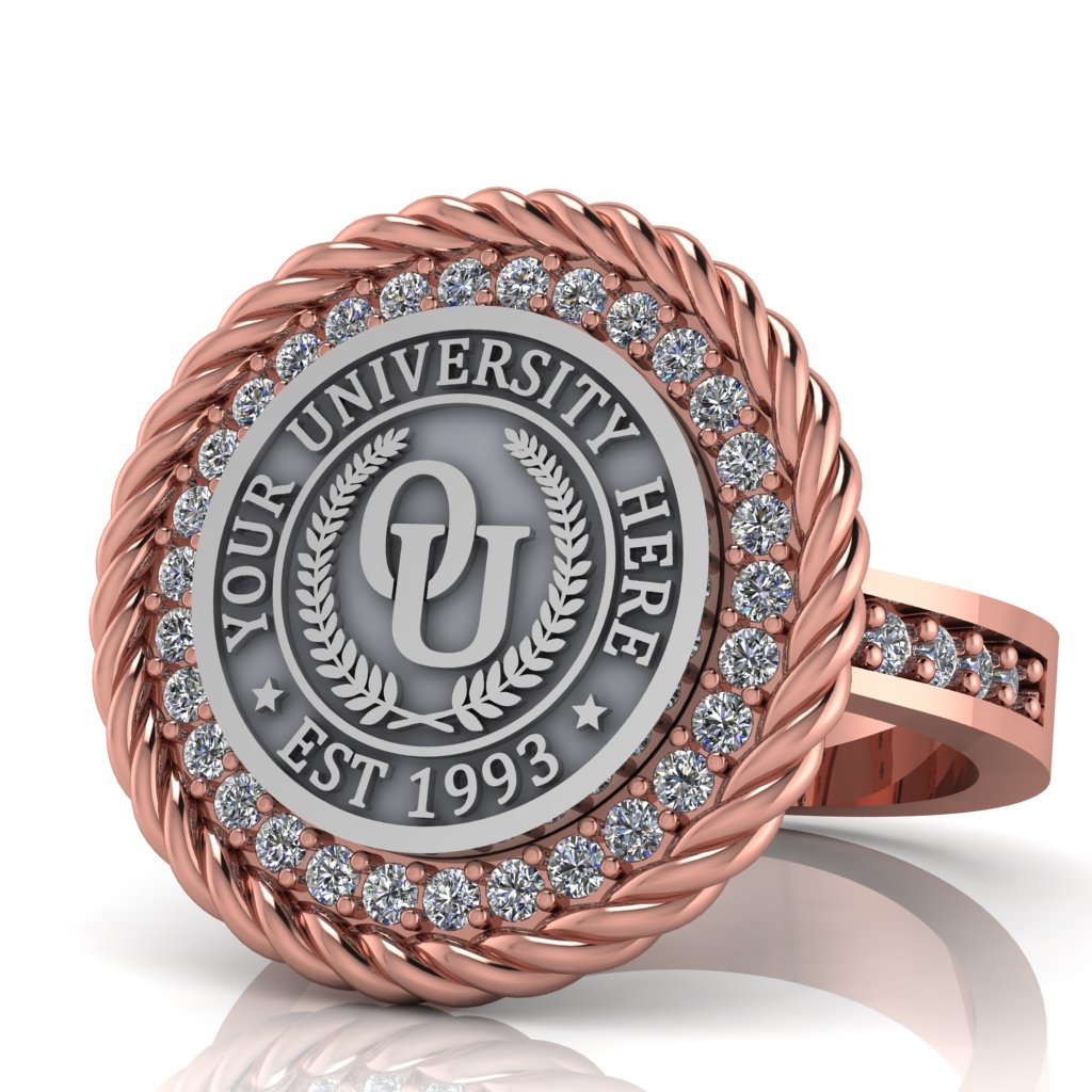 Arrecerat | Channel Core Band Custom Collage Ring