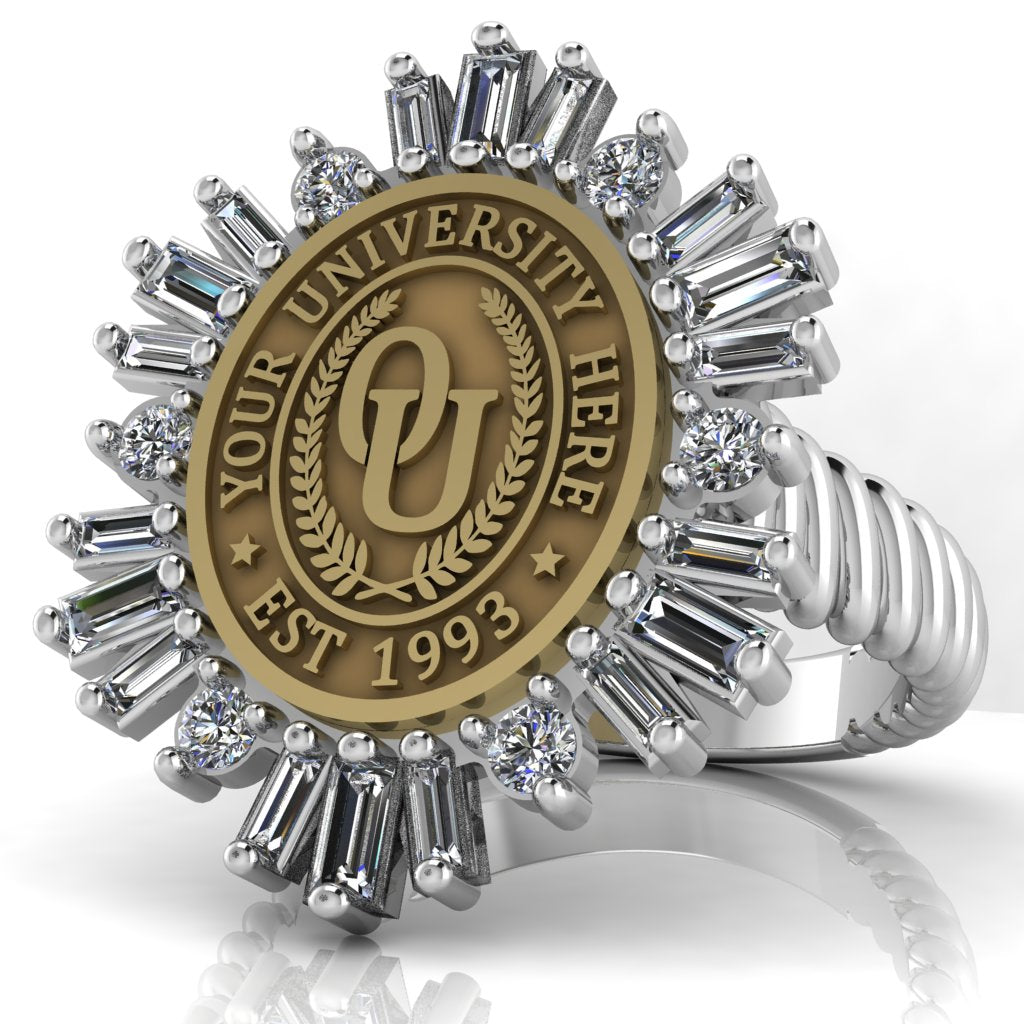 Tramontana Oval | Rope Core Band Custom Collage Ring