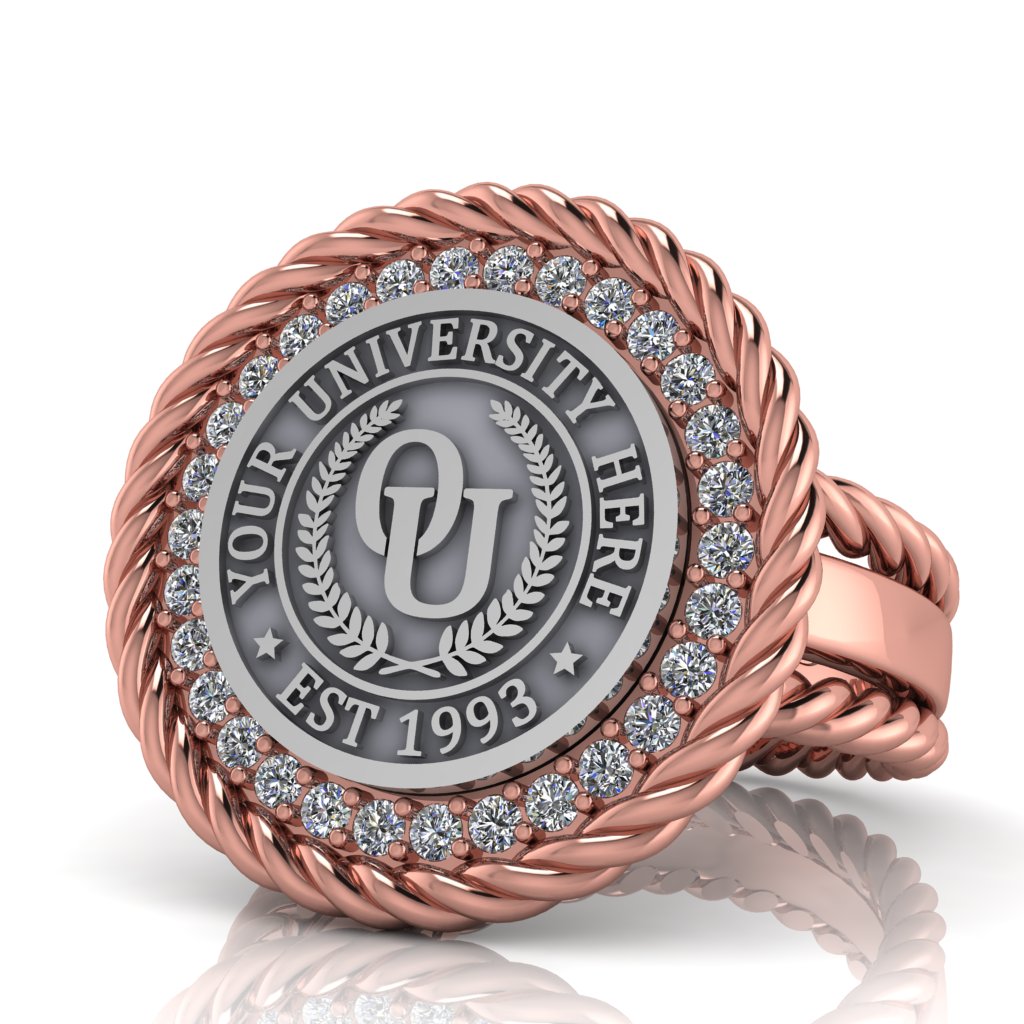 Arrecerat | Rope Edge Band Custom Collage Ring