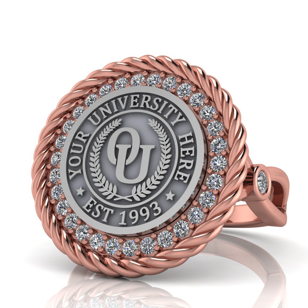 Arrecerat | Infinity Bezel Band Custom Collage Ring