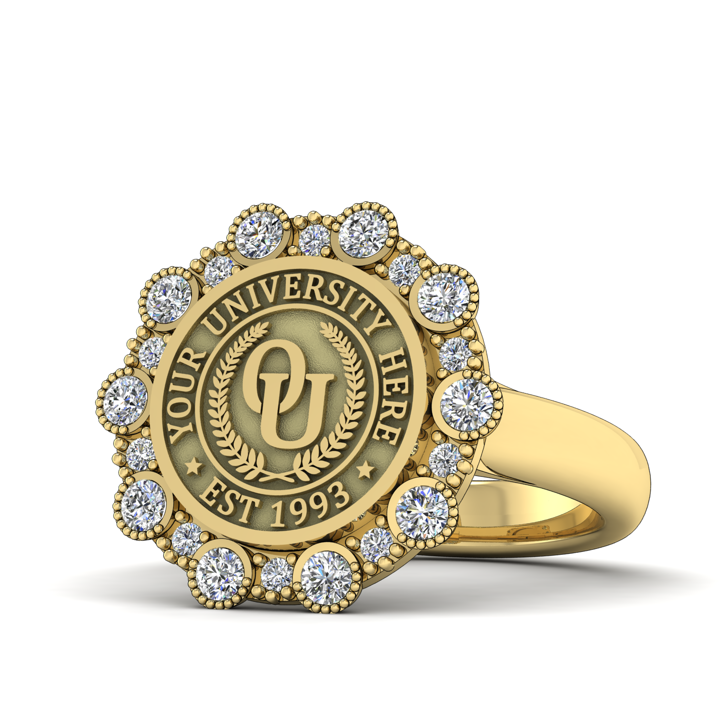 Belgi | Classic Dome Band Custom College Ring