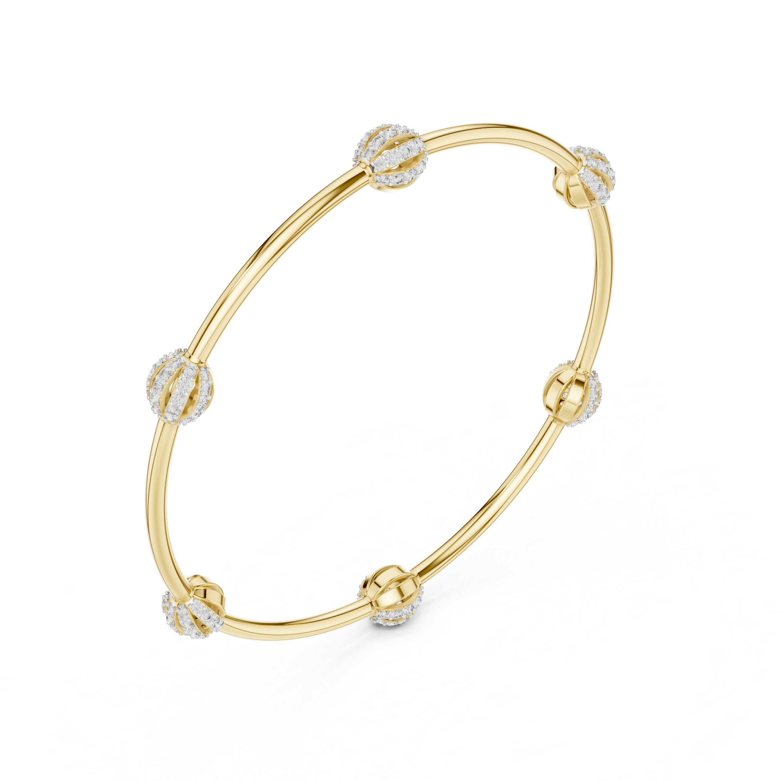 Luxury Diamond Sphere Bangle