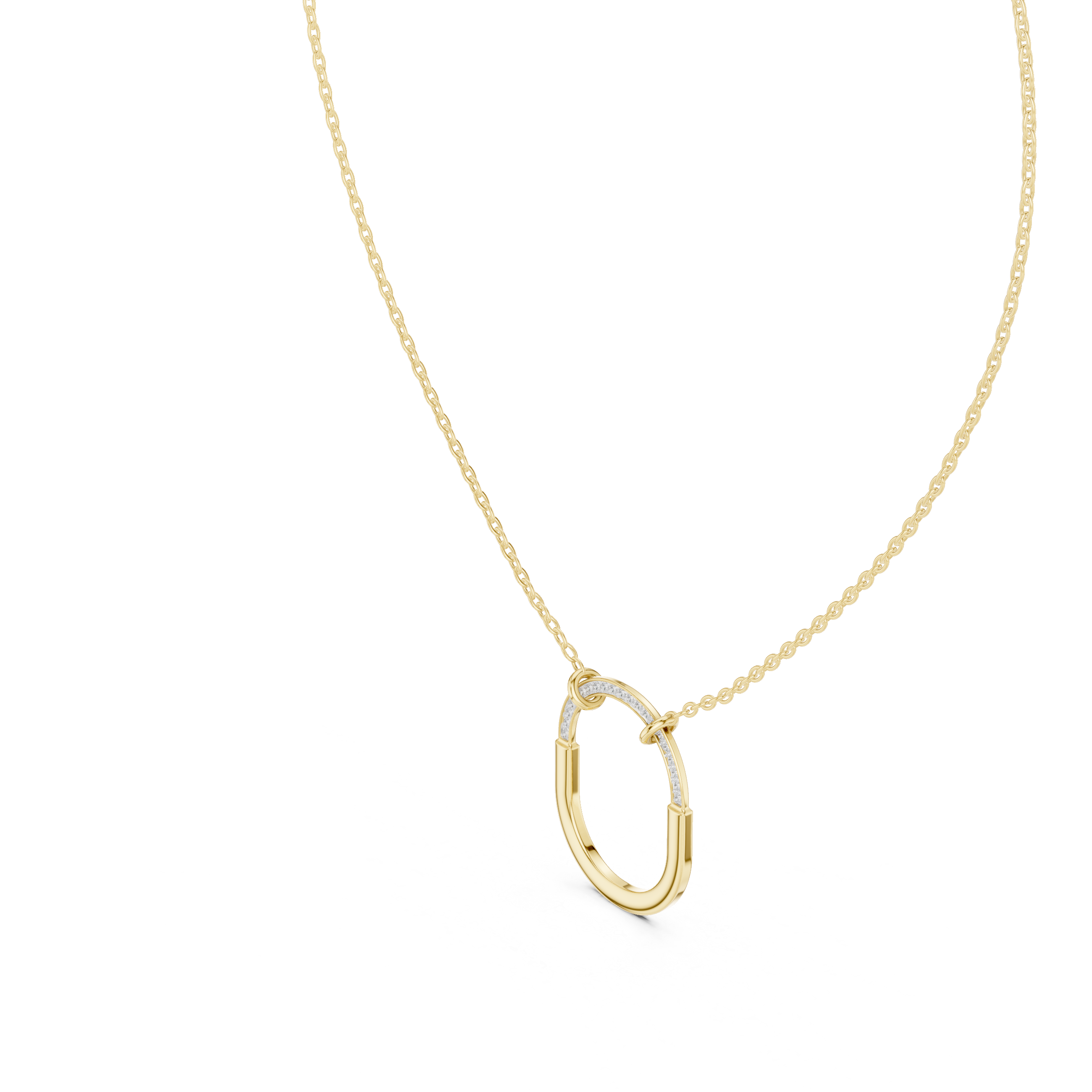 Luxury Oval Diamond Necklace