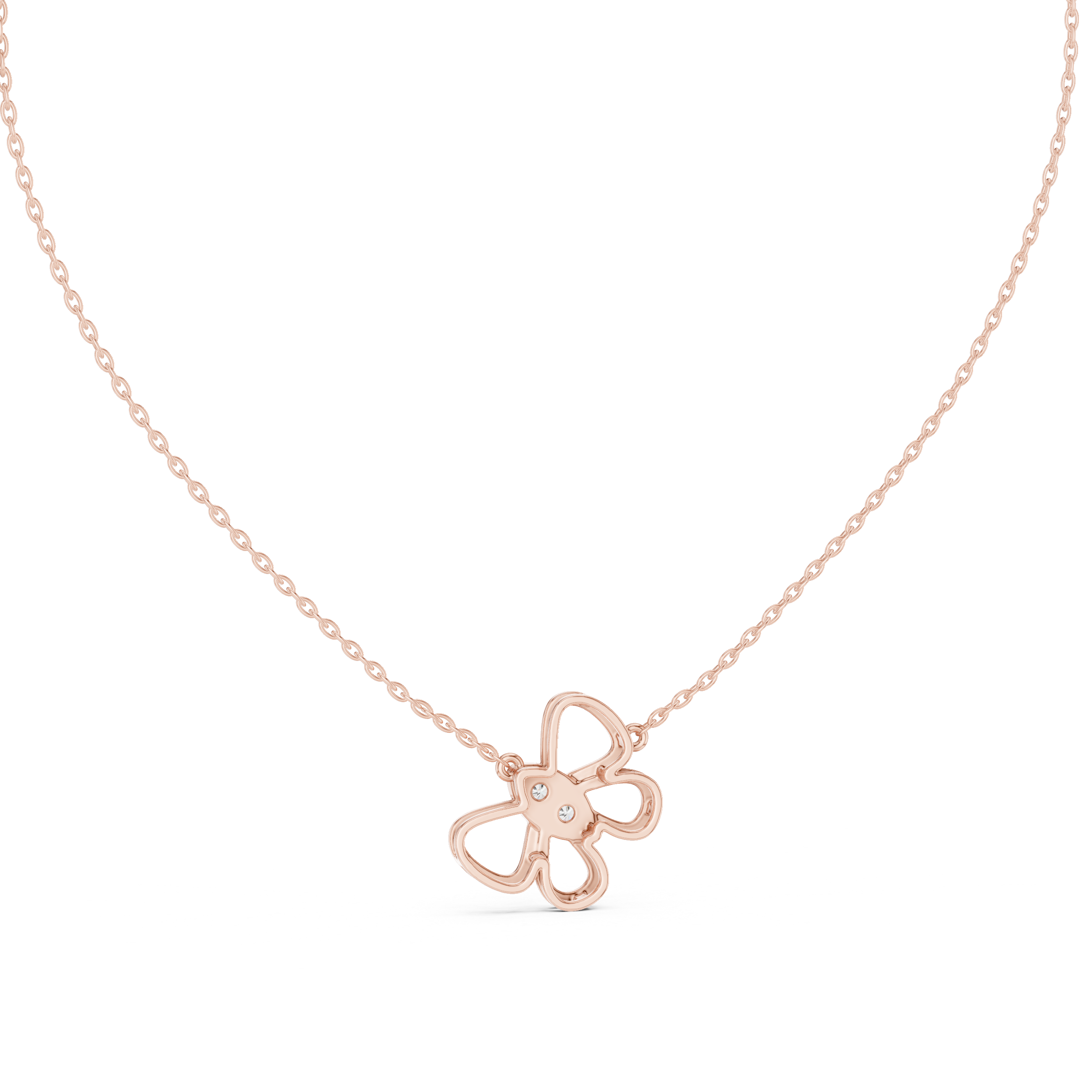 Luxury Butterfly Diamond Necklace