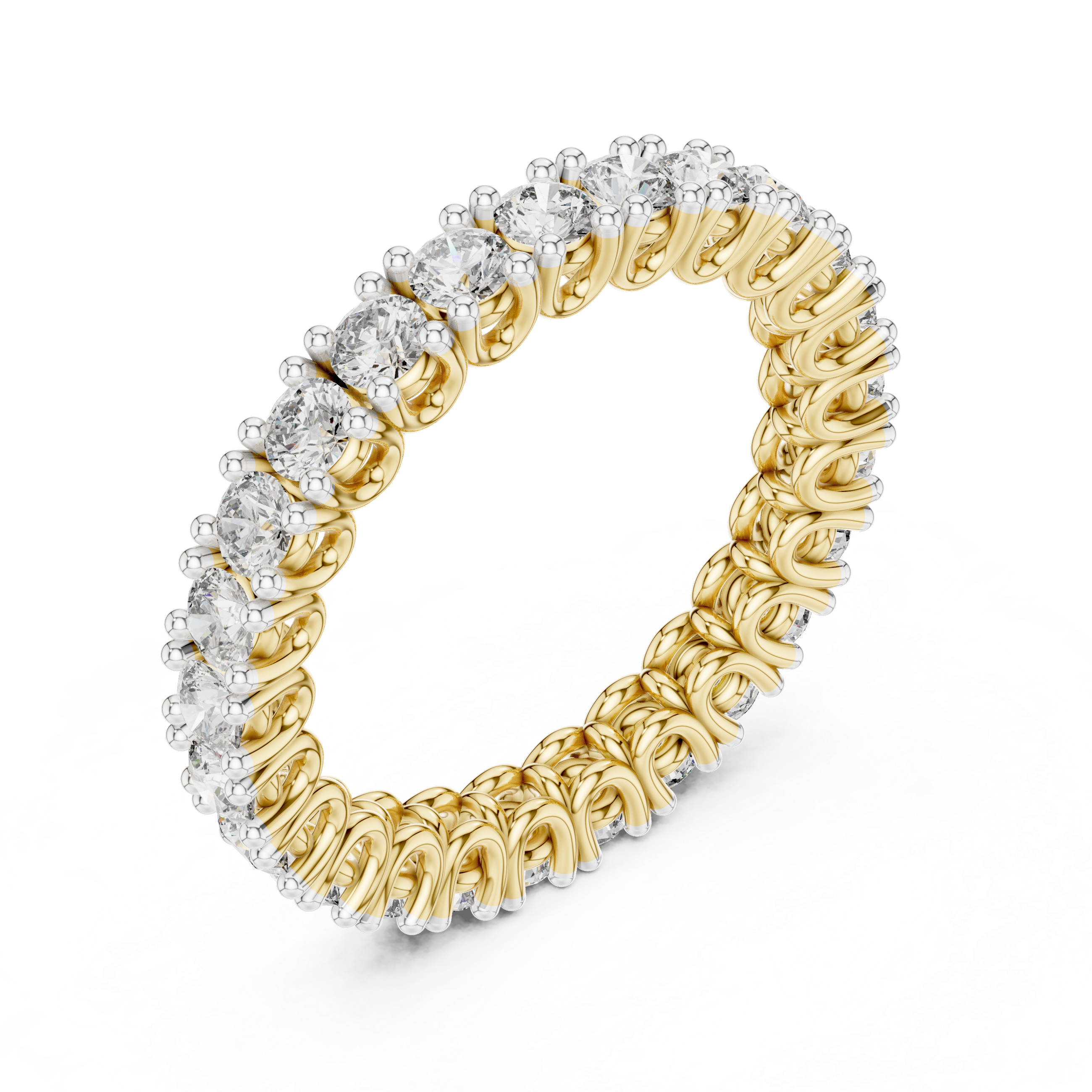 Full Eternity Round Diamond Band Ring