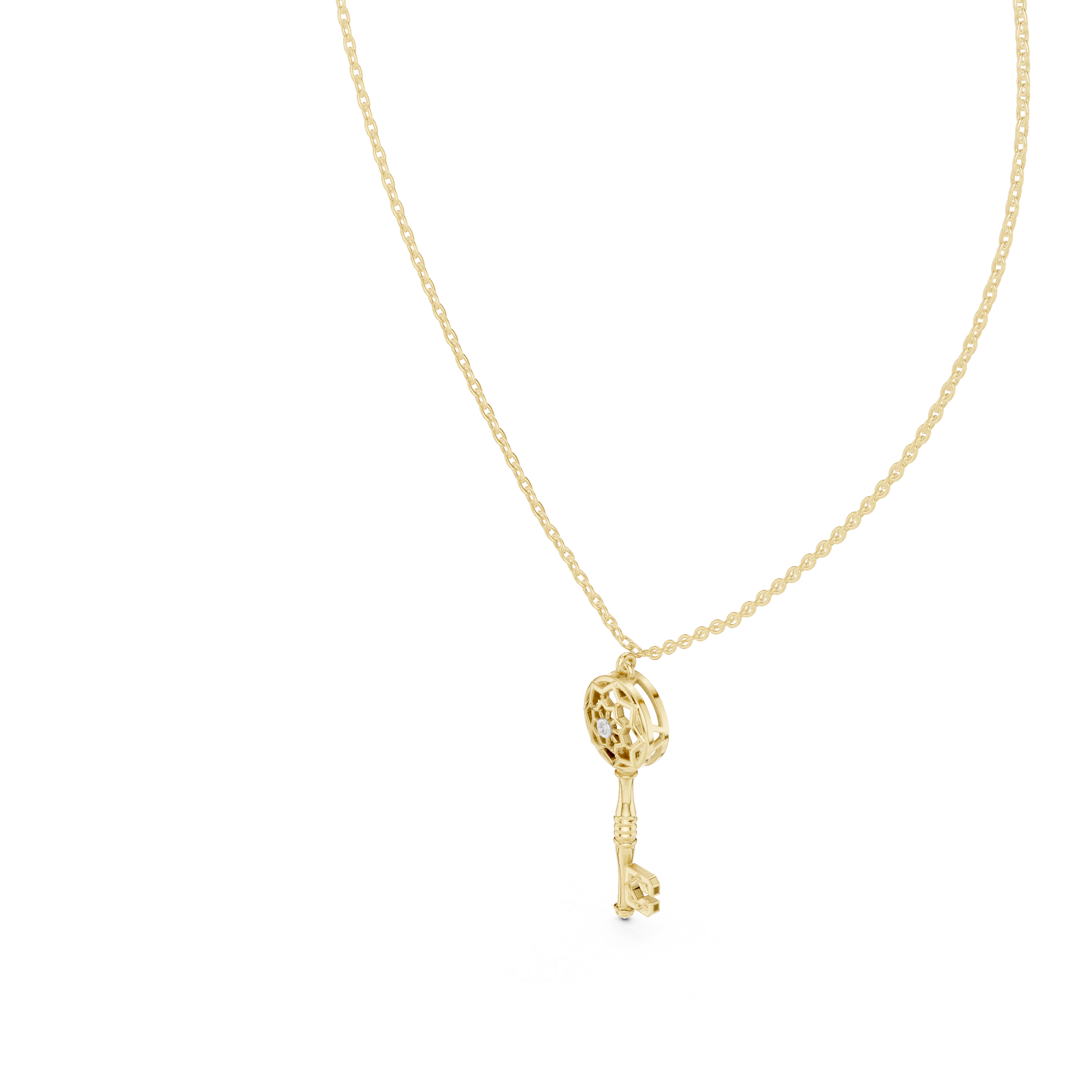 Vintage Key Pendant Necklace