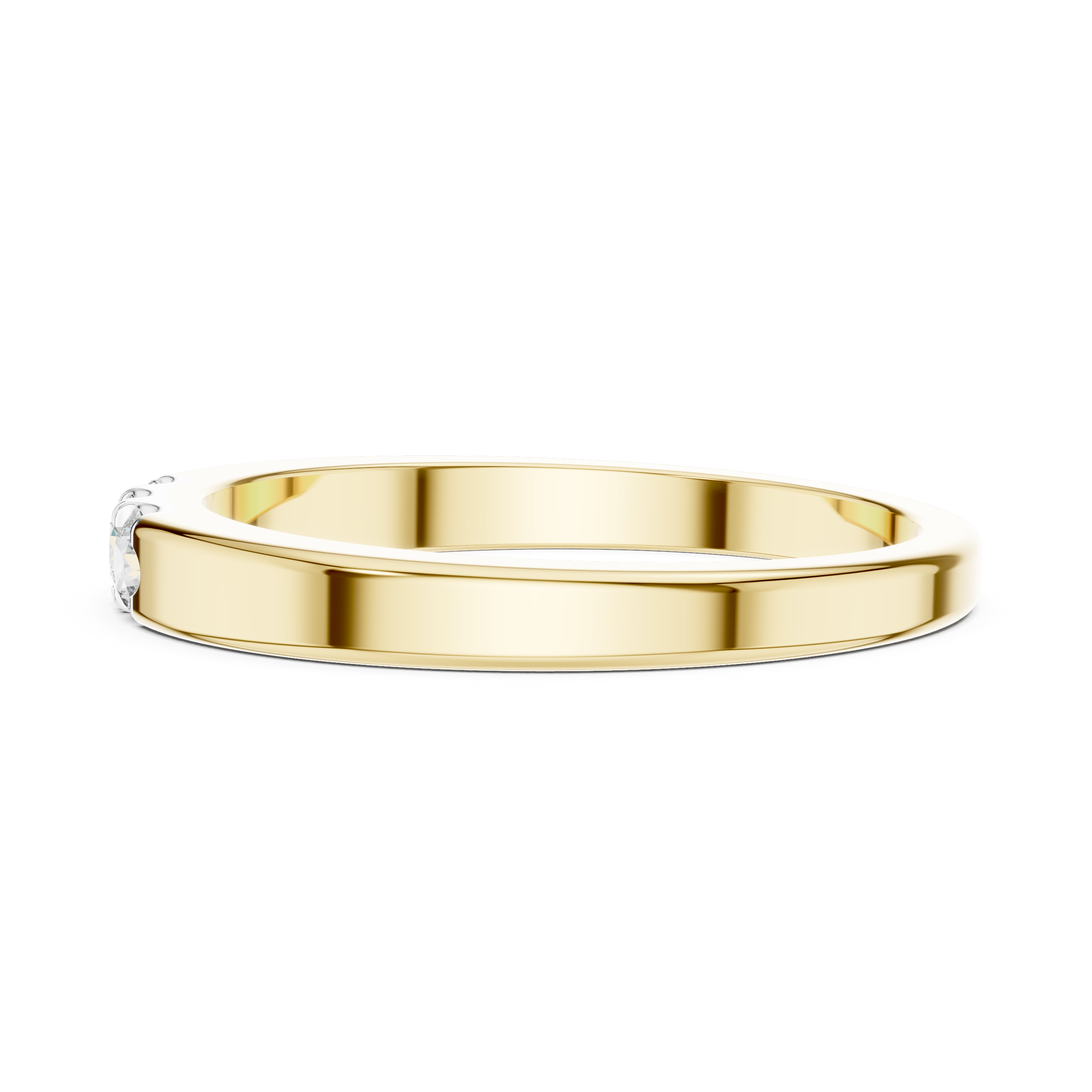 Minimal Three-Stone Diamond Ring