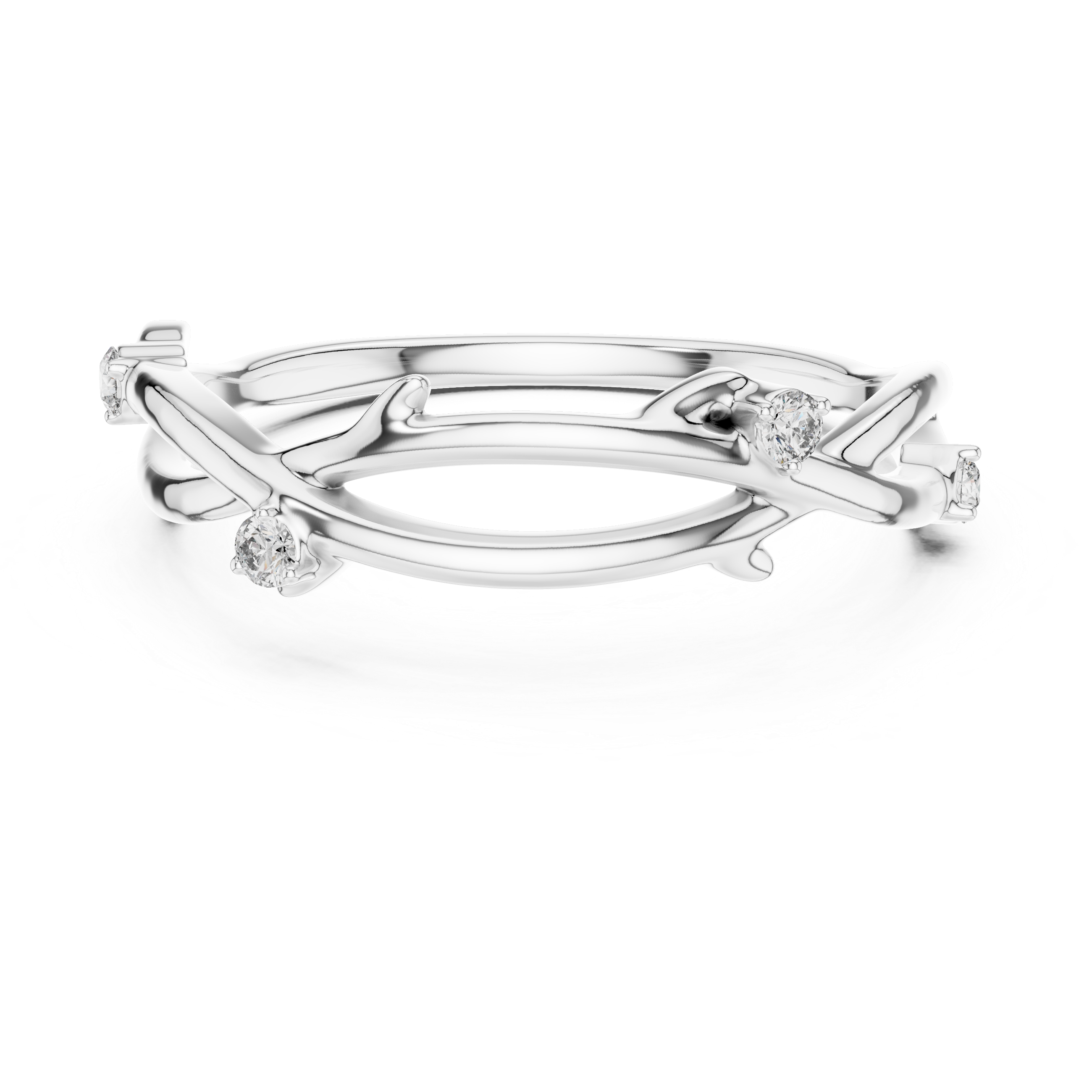 Twisted Vine Diamond Ring