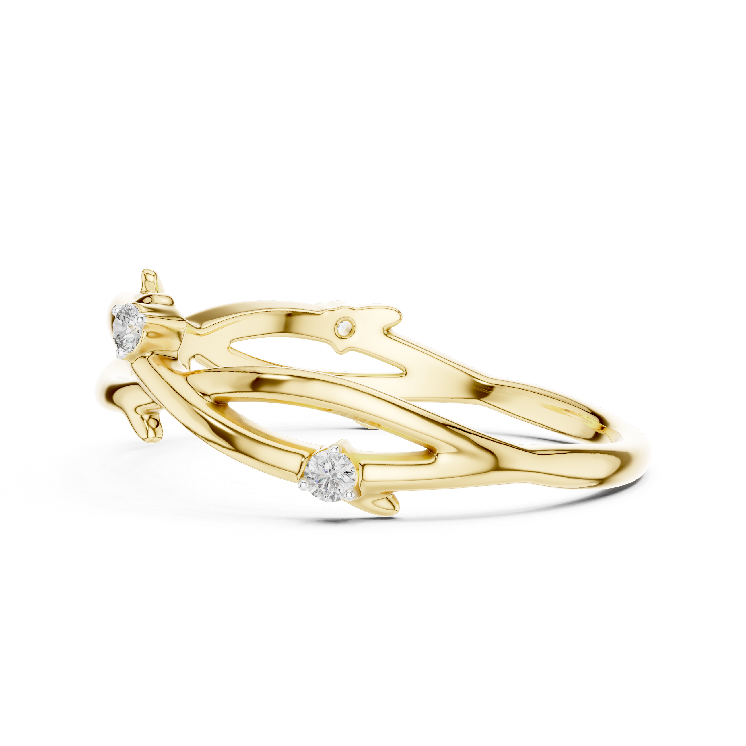 Twisted Vine Diamond Ring