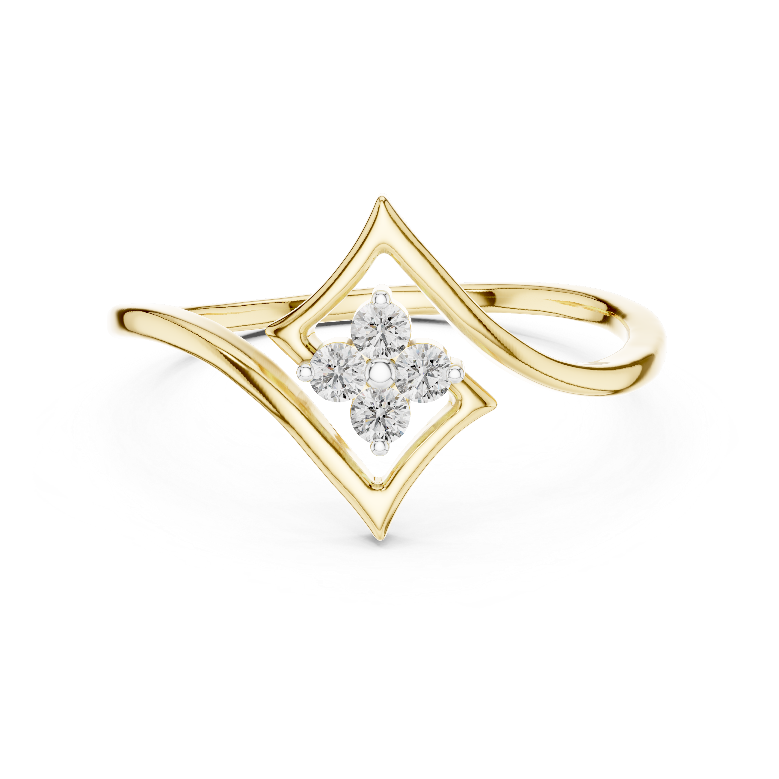 Geometric Diamond Cluster Ring