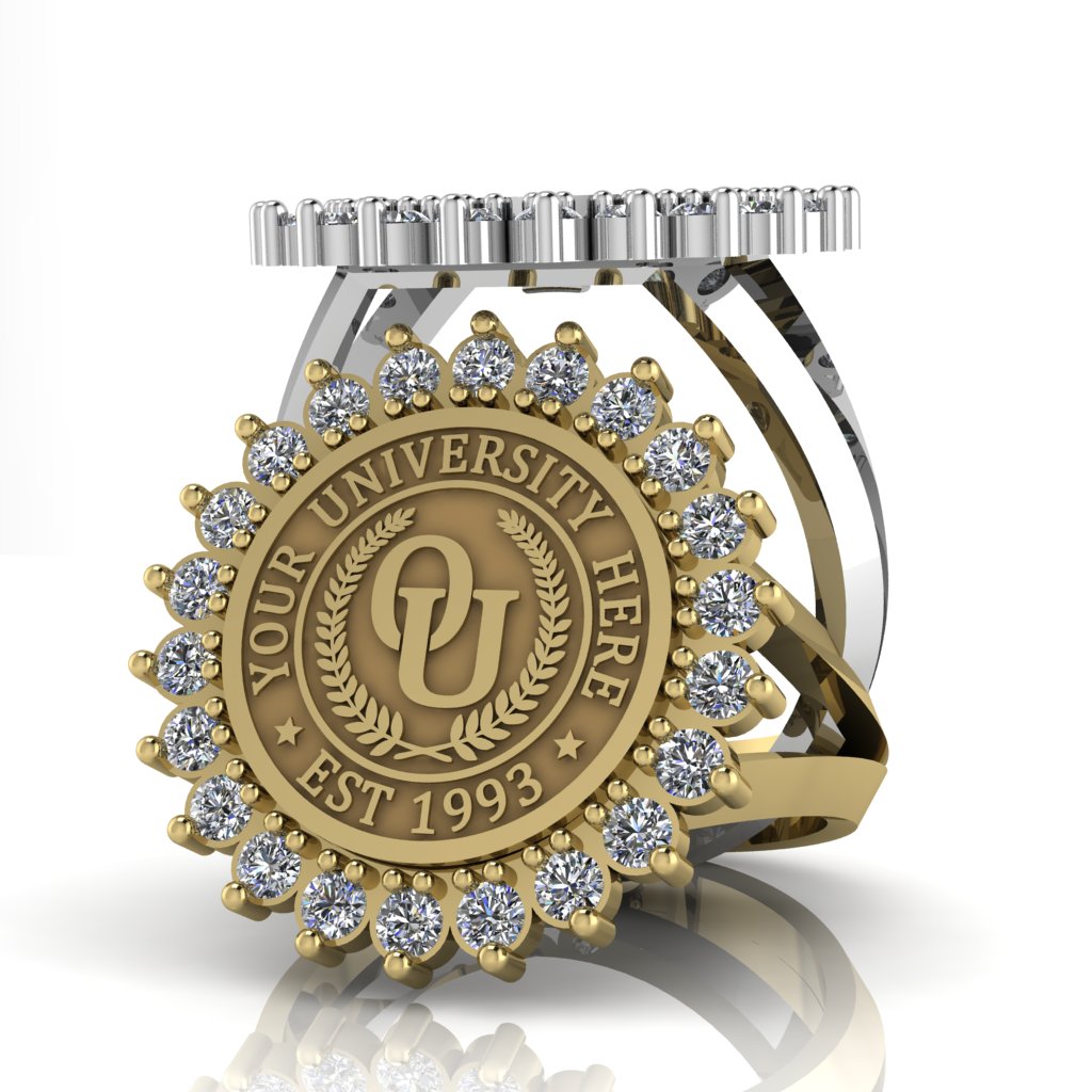 Serku | V-Frame Band Custom Collage Ring