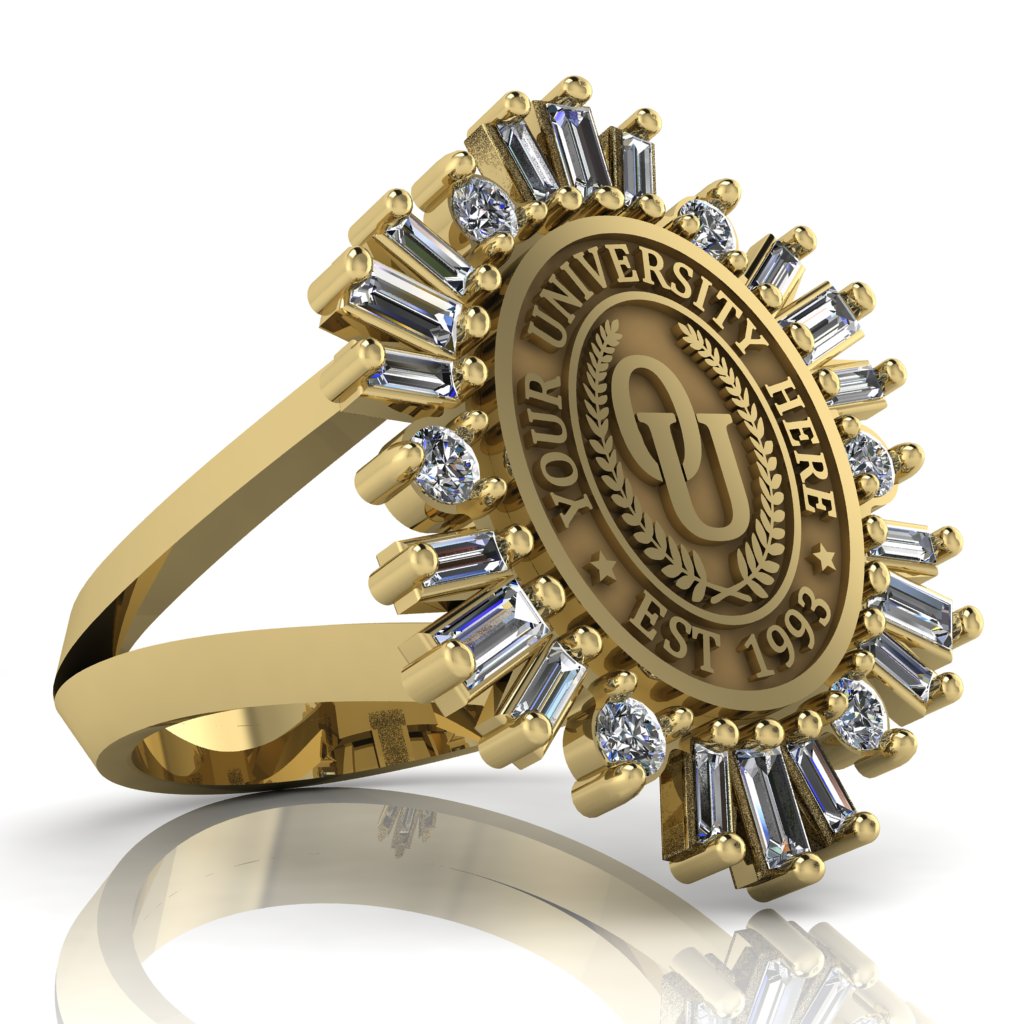 Tramontana Oval | V-Frame Band Custom Collage Ring