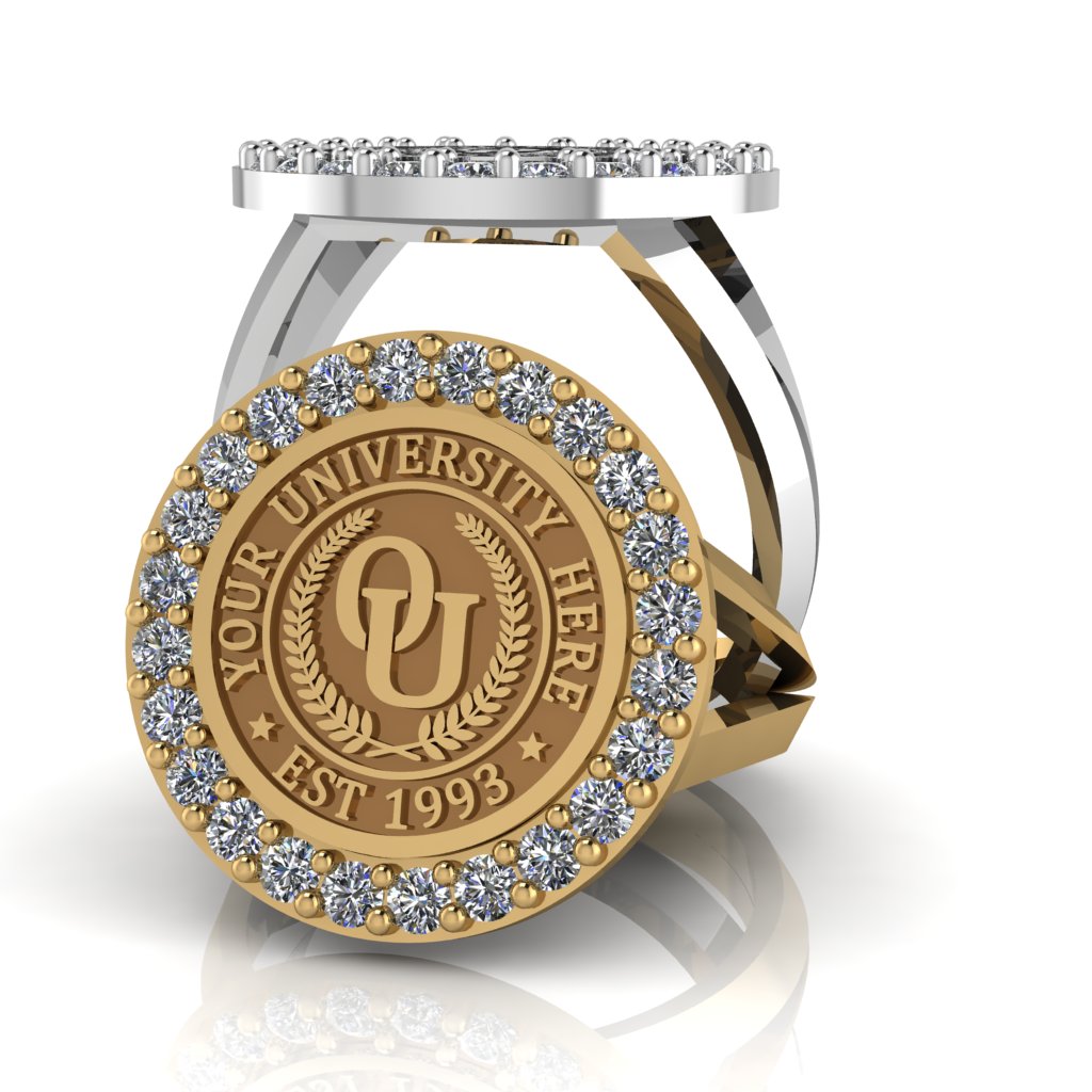 Circum | V-Frame Band Custom Collage Ring