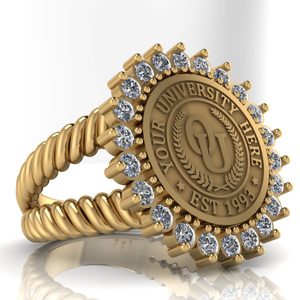 Serku | V-Rope Band Custom Collage Ring