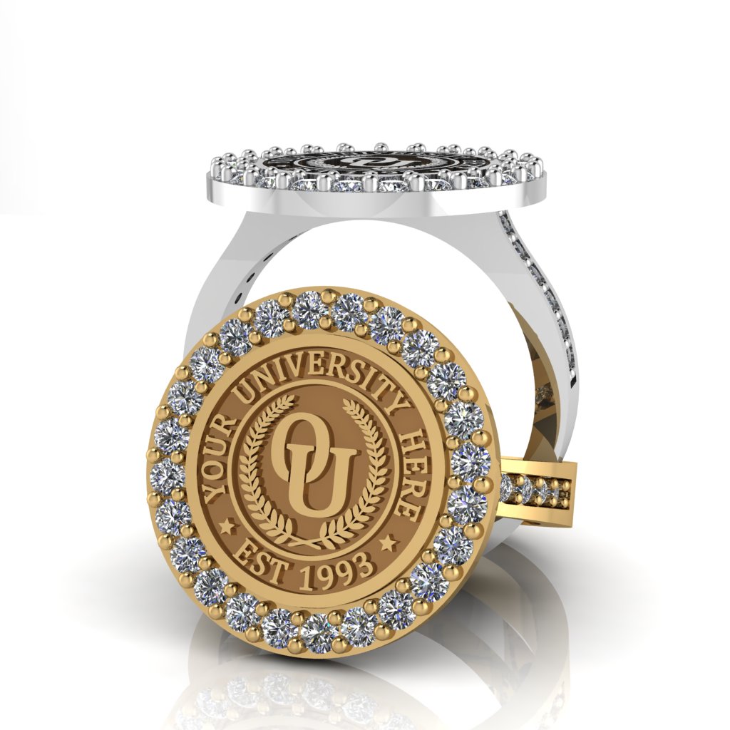 Circum | Channel Core Band Custom Collage Ring