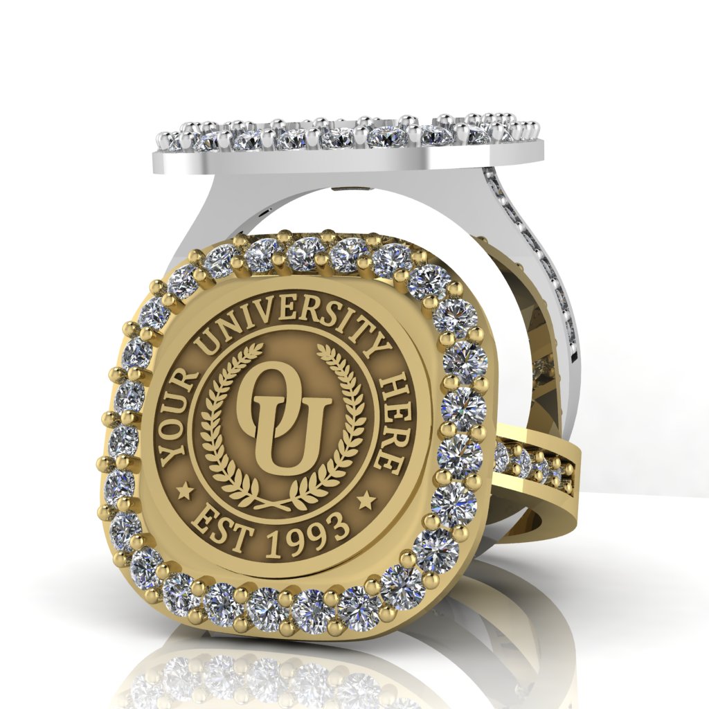 Radius | Channel Core Band Custom Collage Ring