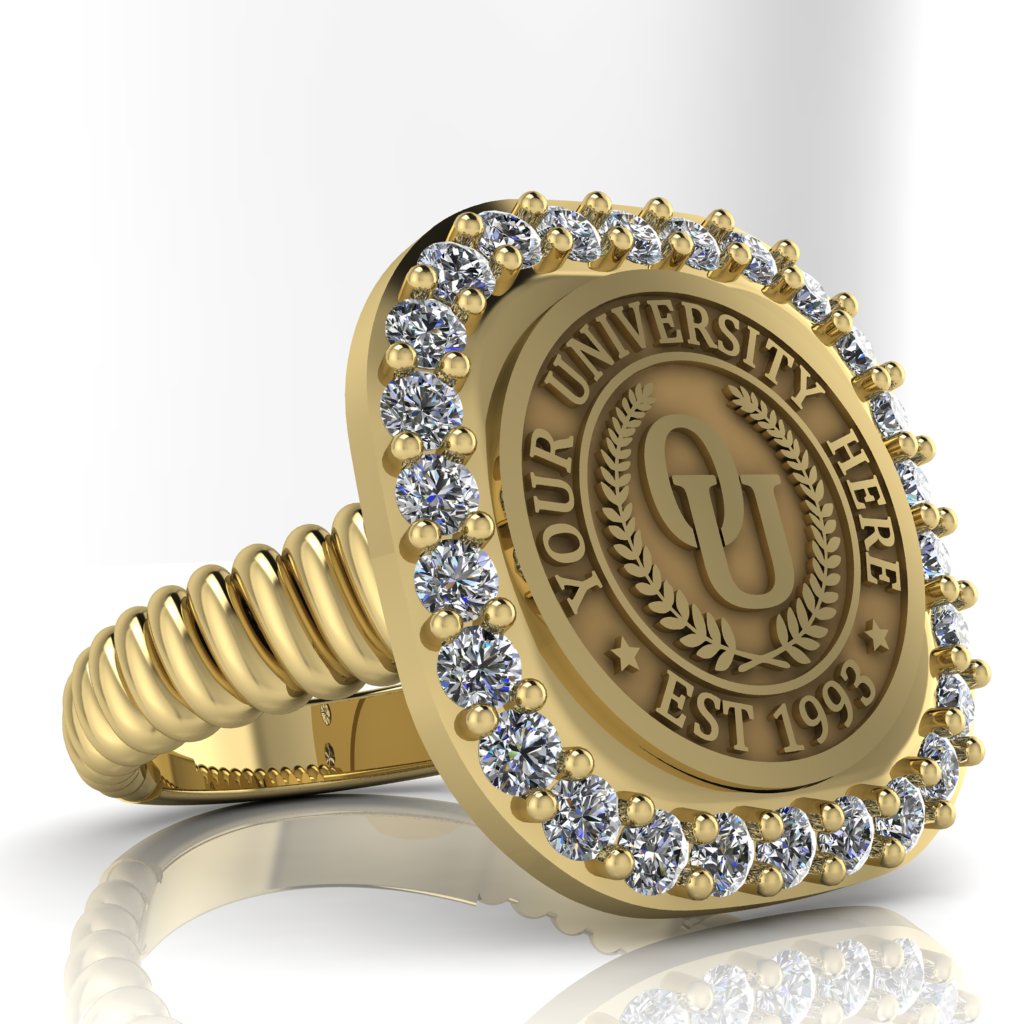 Radius | Rope Core Band Custom Collage Ring