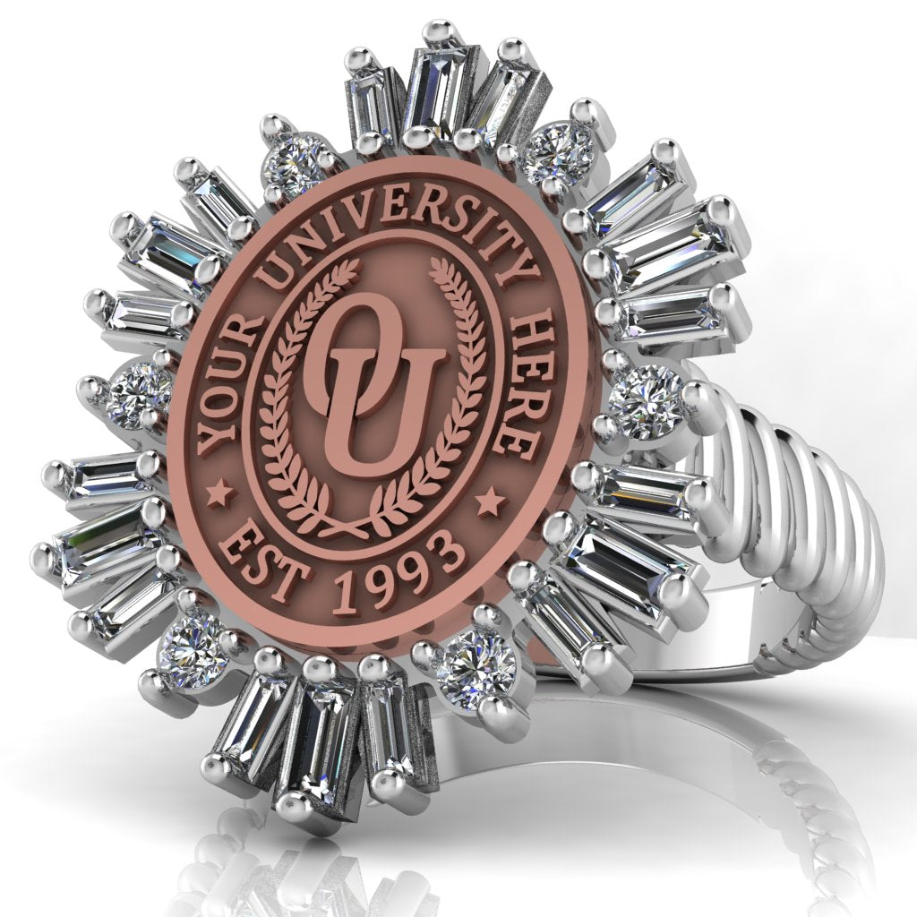 Tramontana Oval | Rope Core Band Custom Collage Ring