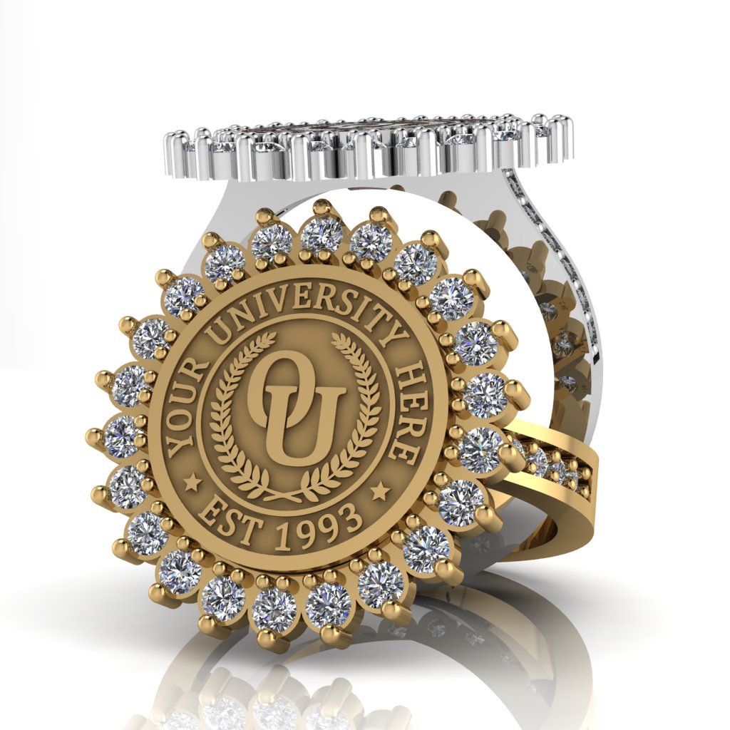 Serku | Channel Core Band Custom Collage Ring