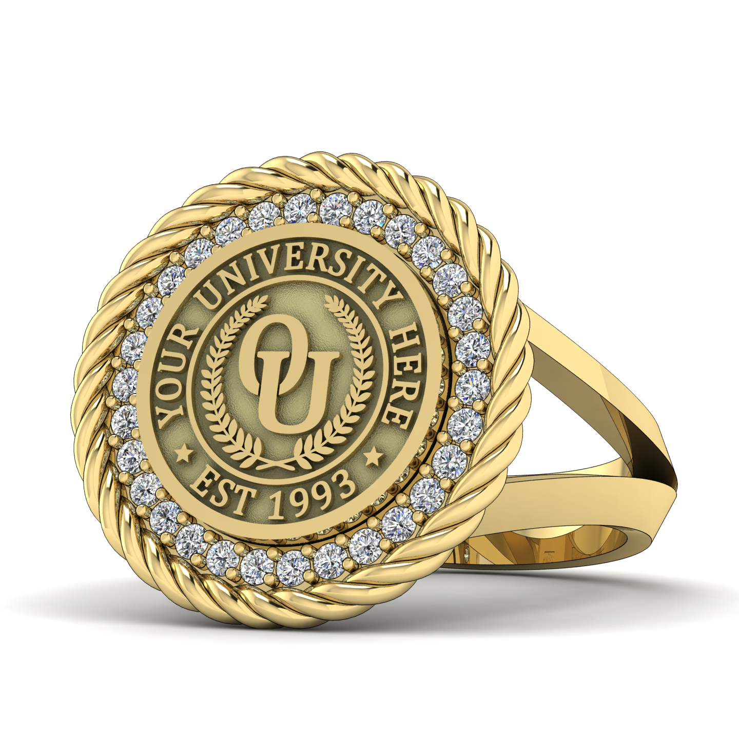 Arrecerat | V-Frame Band Custom College Ring