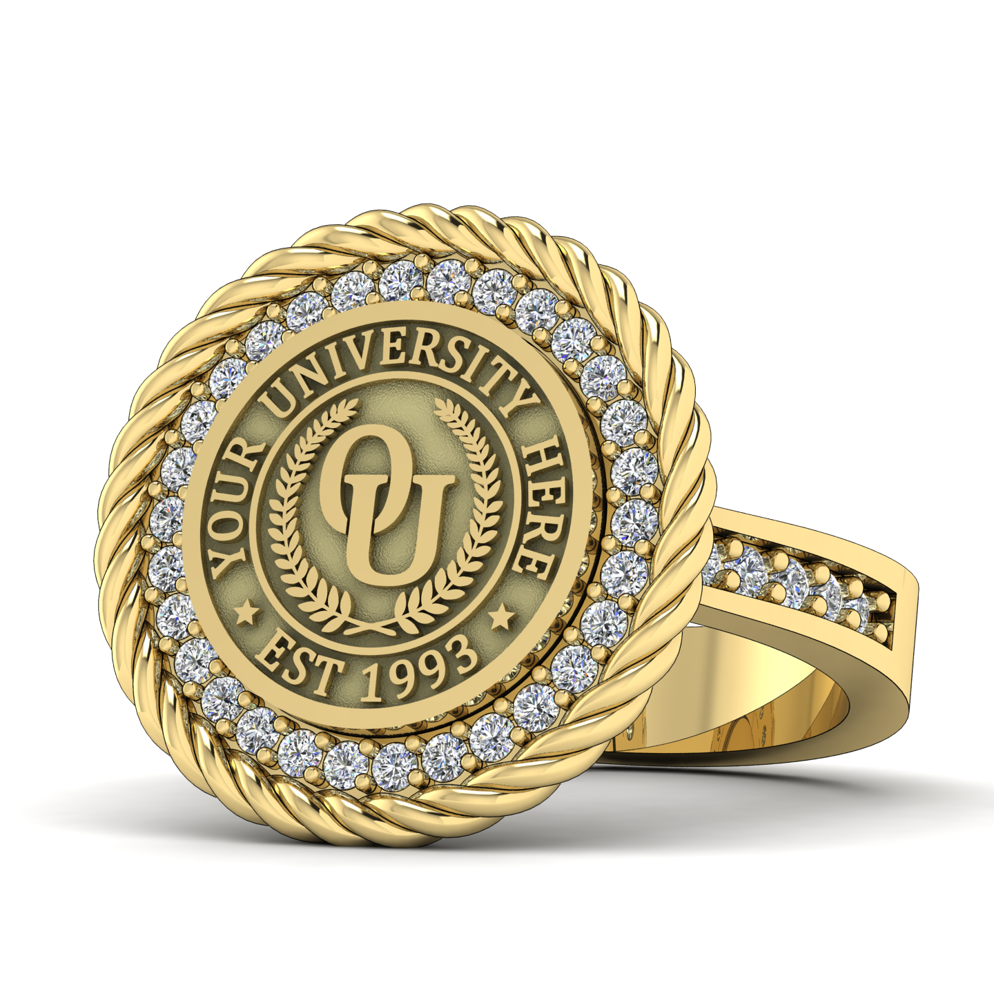 Arrecerat | Channel Core Band Custom College Ring