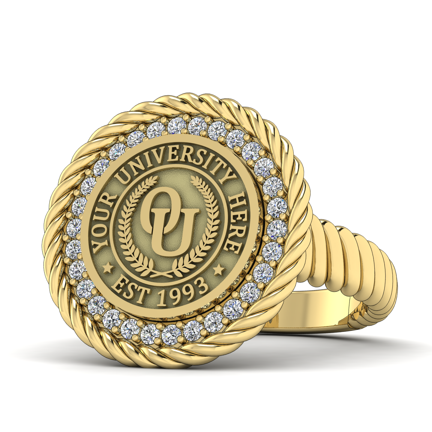 Arrecerat | Rope Core Band Custom College Ring