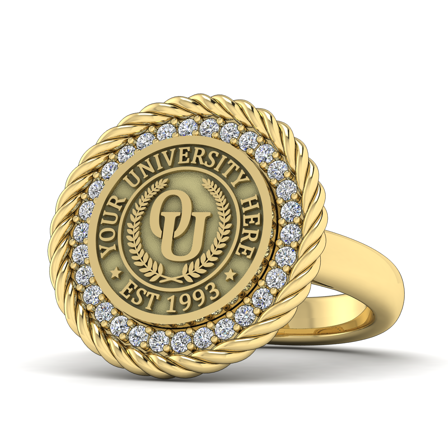 Arrecerat | Classic Dome Band Custom College Ring