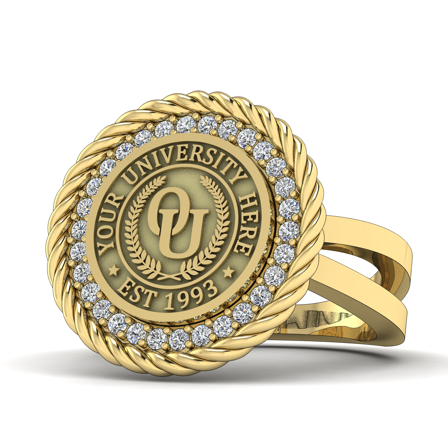 Arrecerat | Knife Edge Band Custom College Ring