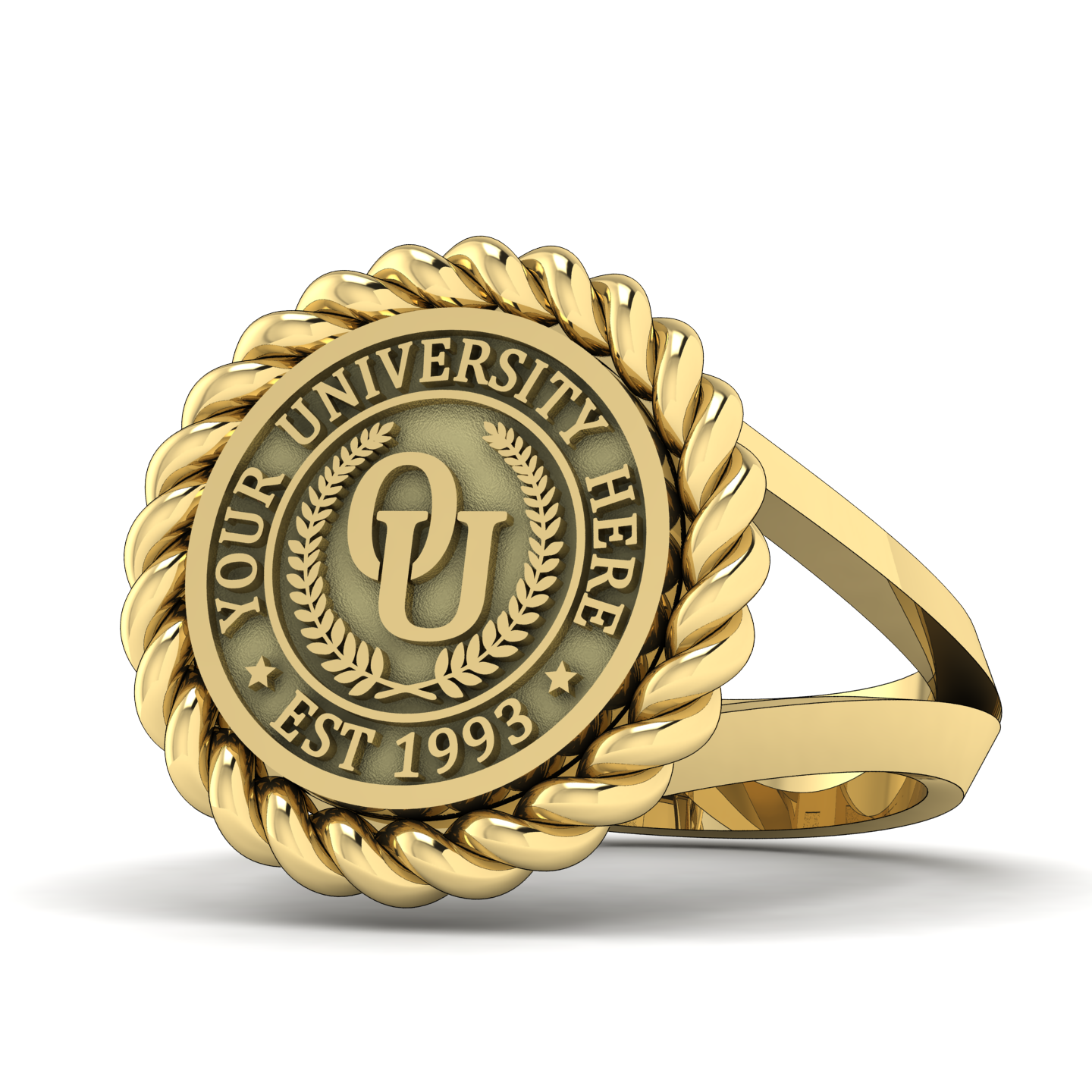 Lubid | V-Frame Band Custom College Ring