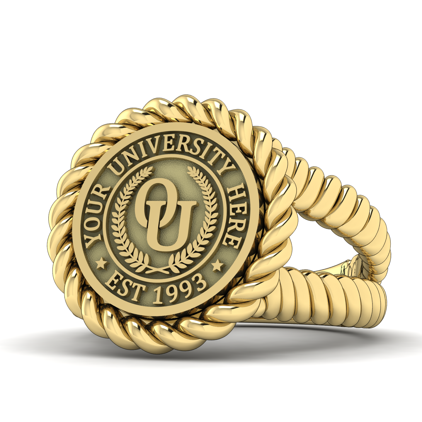 Lubid | V-Rope Band Custom College Ring