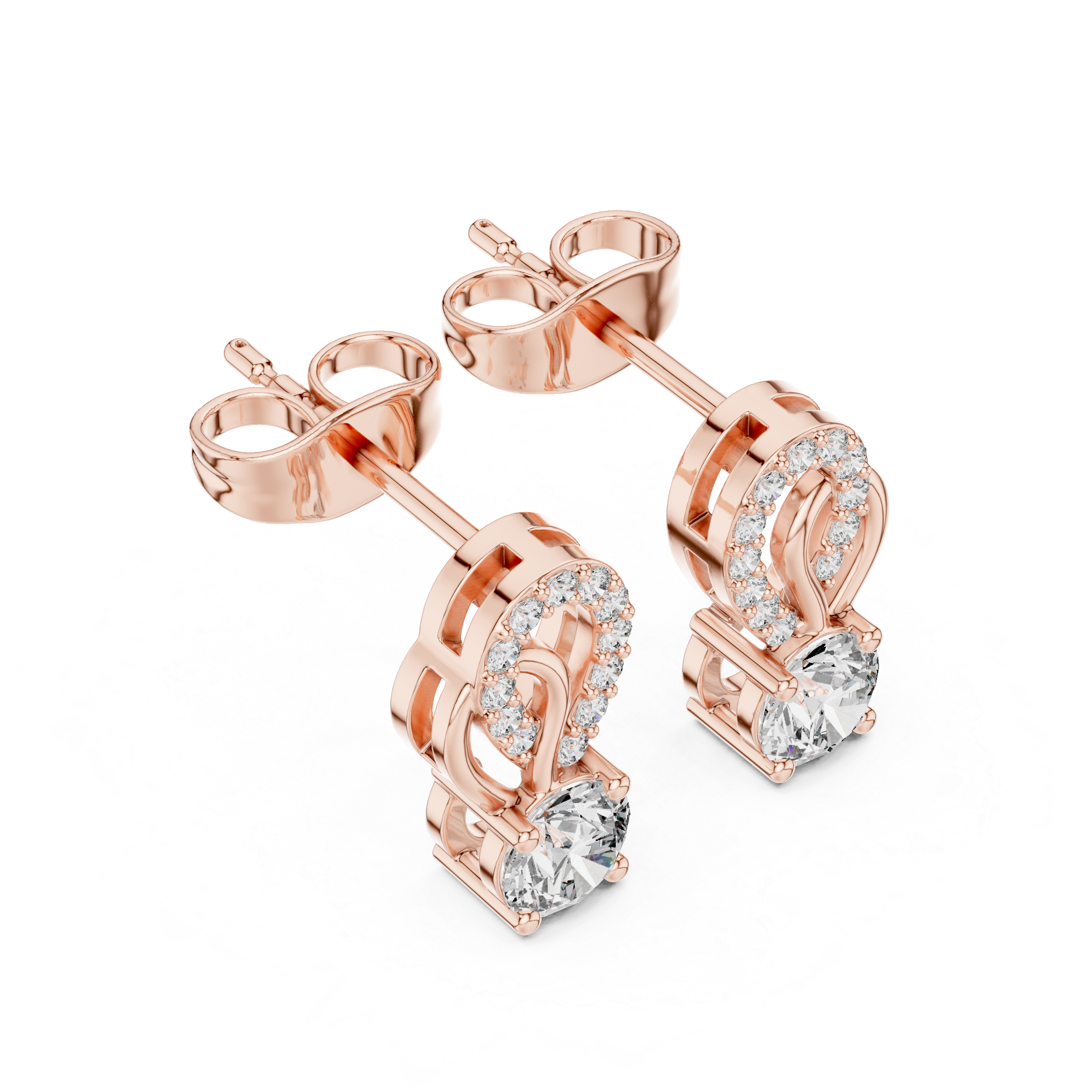 Elegant Diamond Drop Earrings