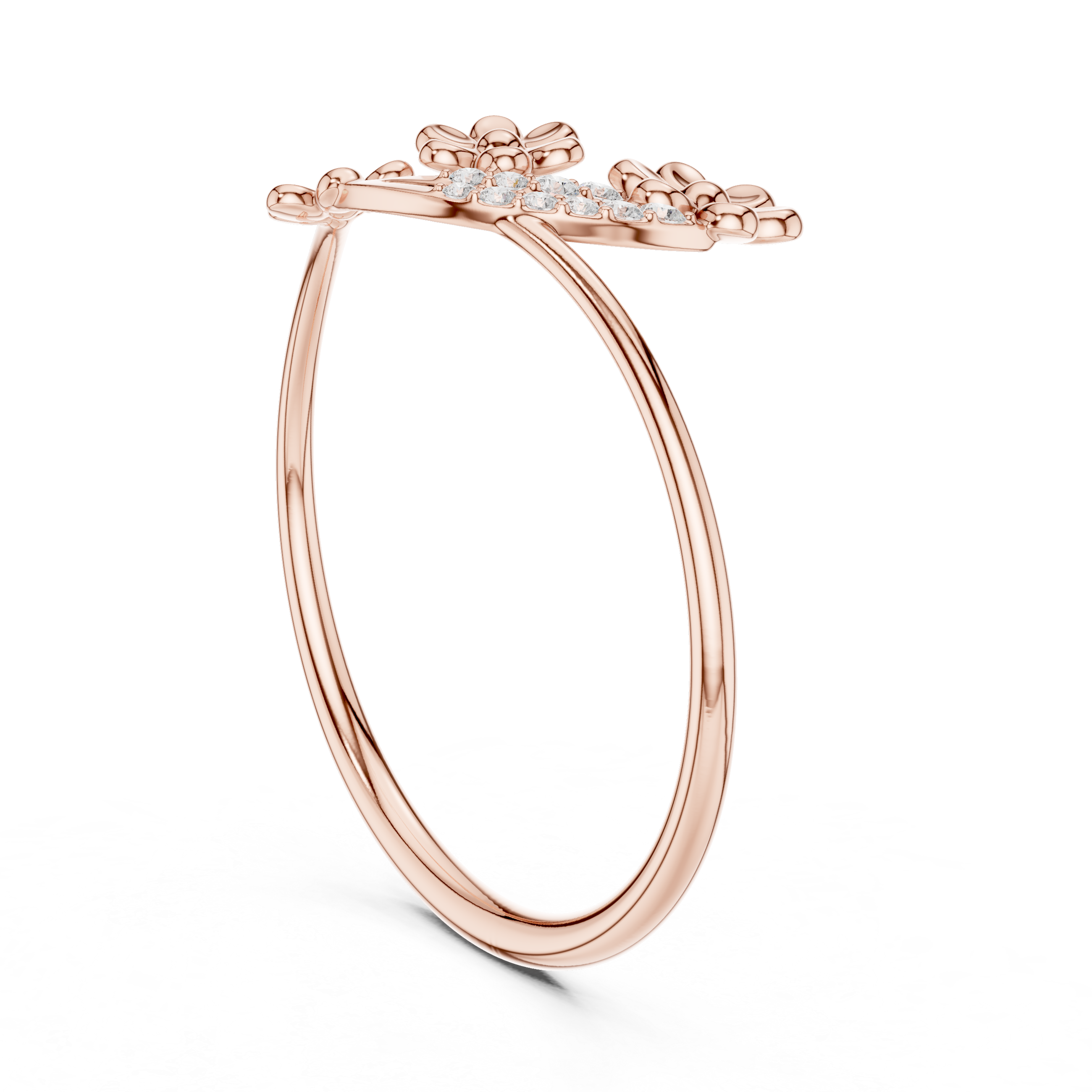 Luxury Floral Diamond Ring