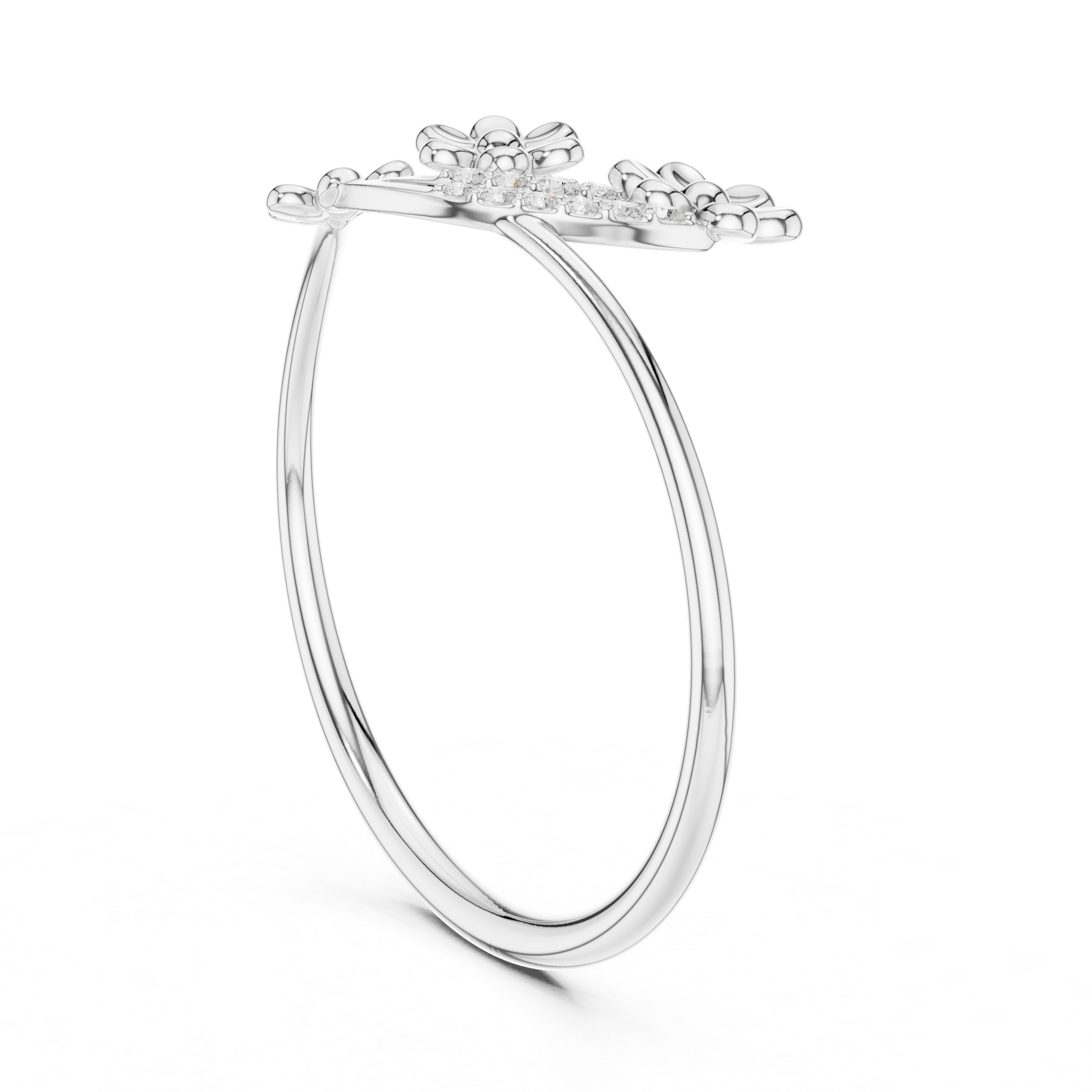 Luxury Floral Diamond Ring