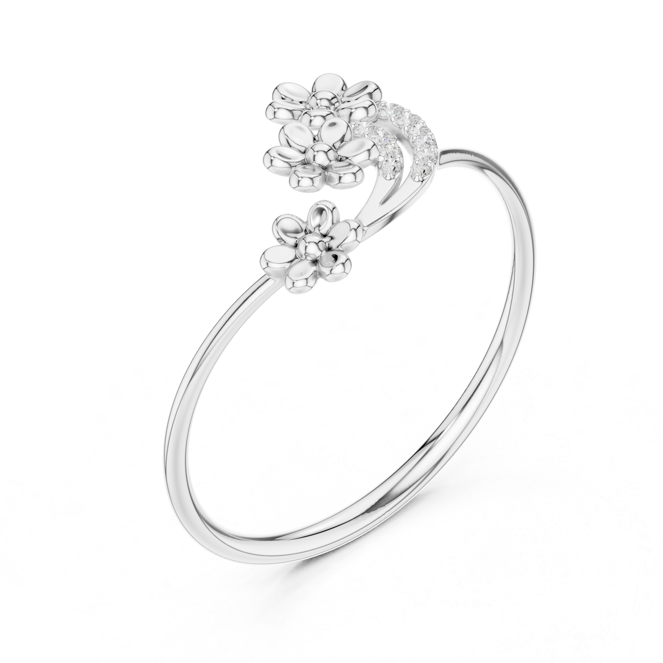 Luxury Floral Diamond Ring
