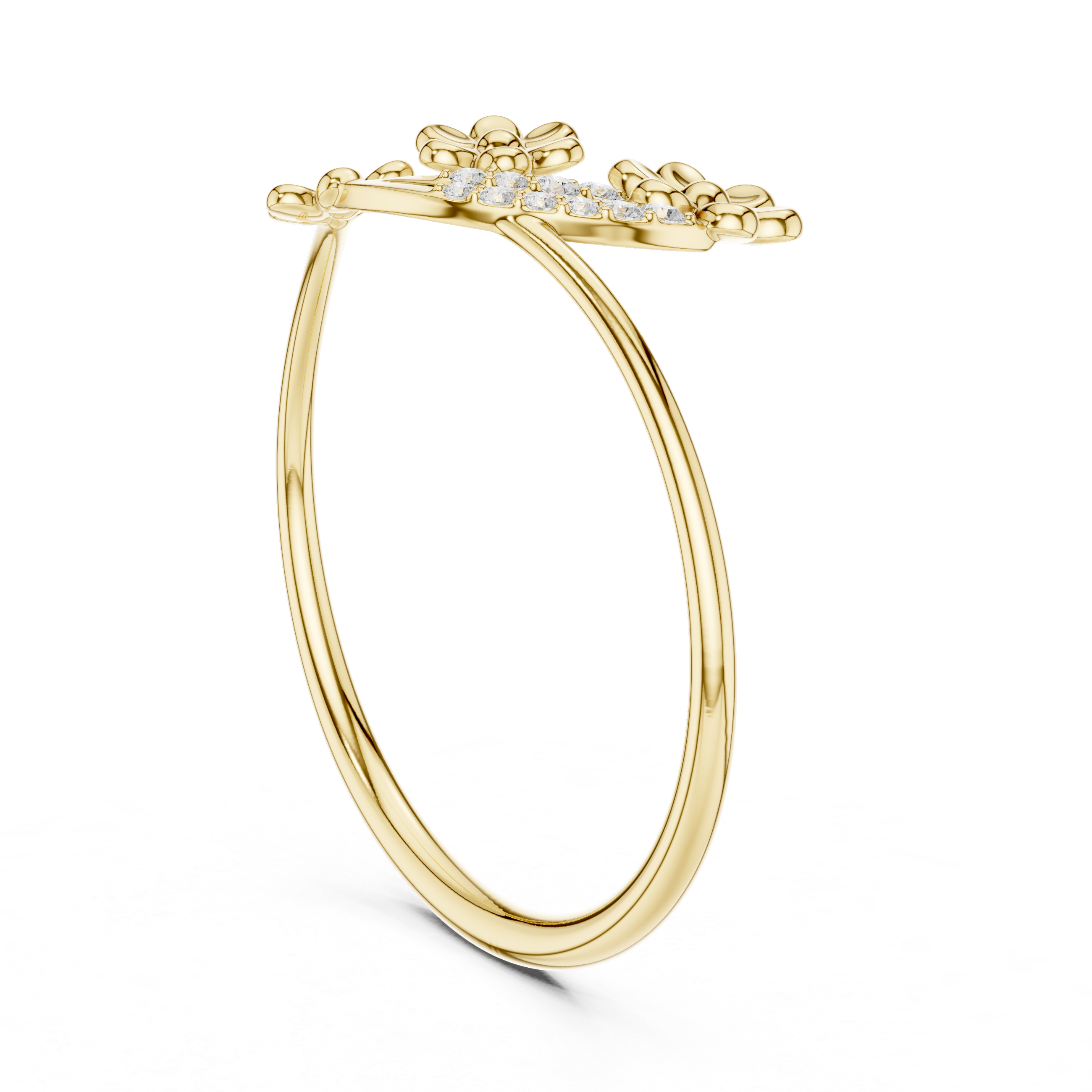 Luxury Floral Diamond Ring
