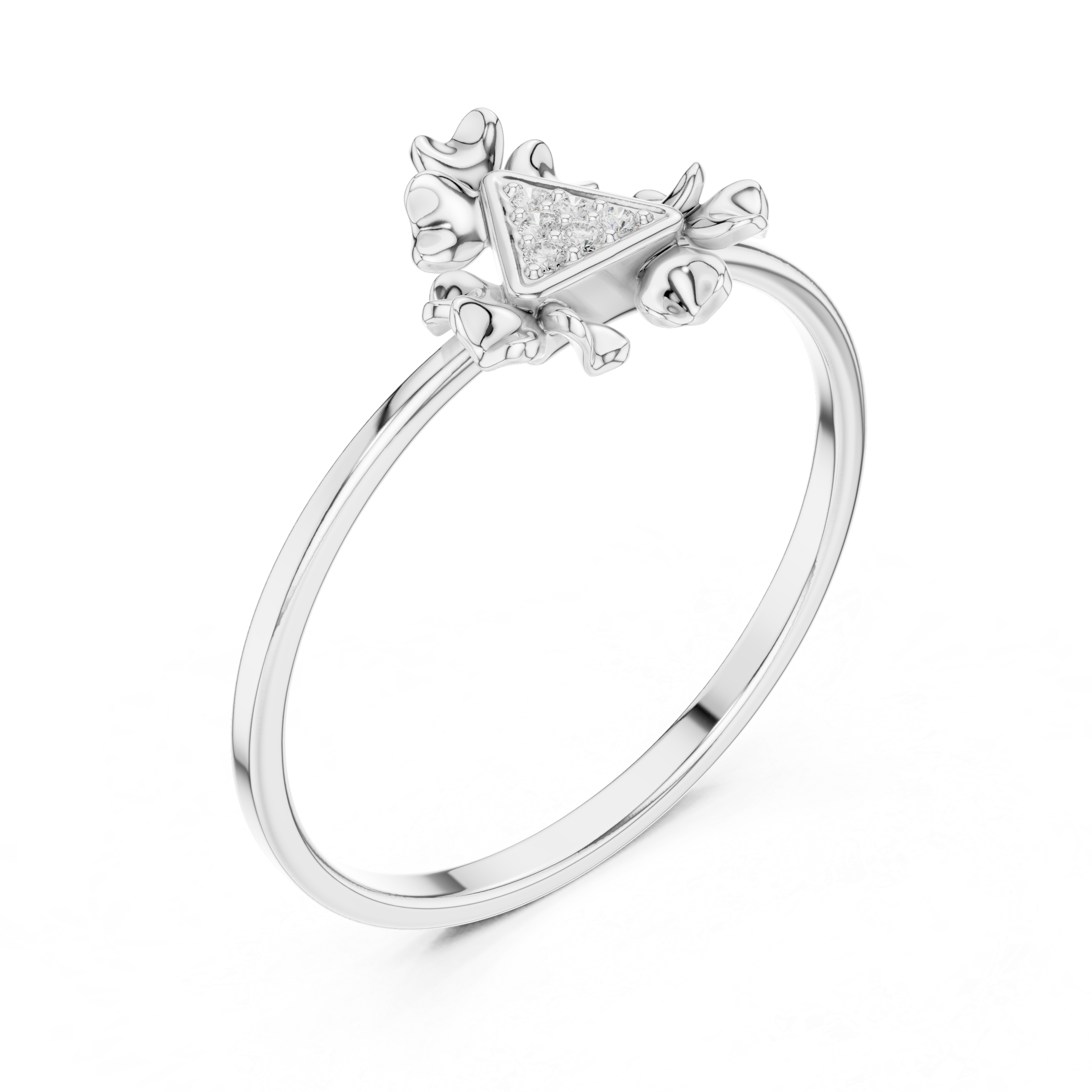 Luxury Clover Diamond Ring