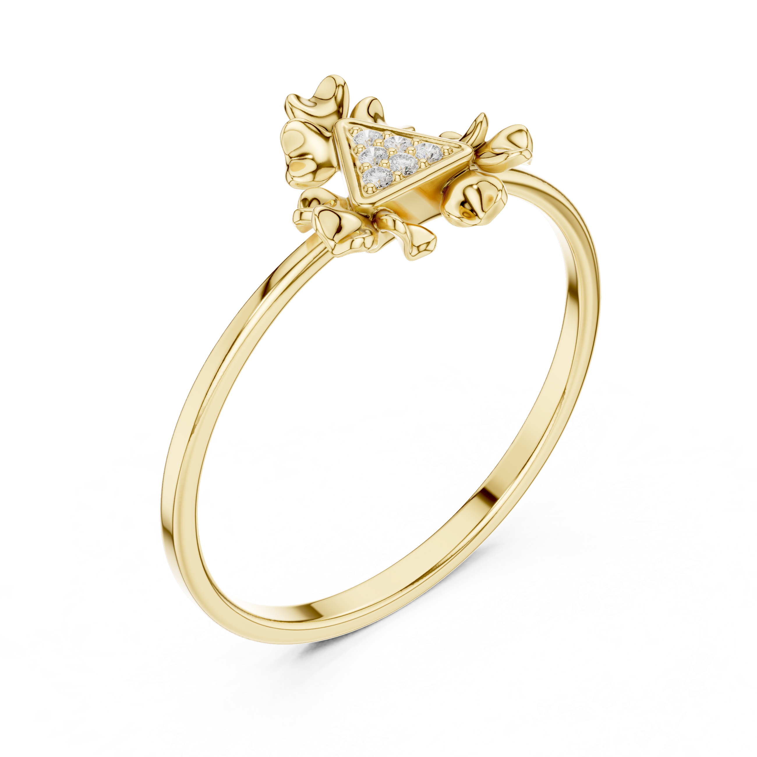 Luxury Clover Diamond Ring