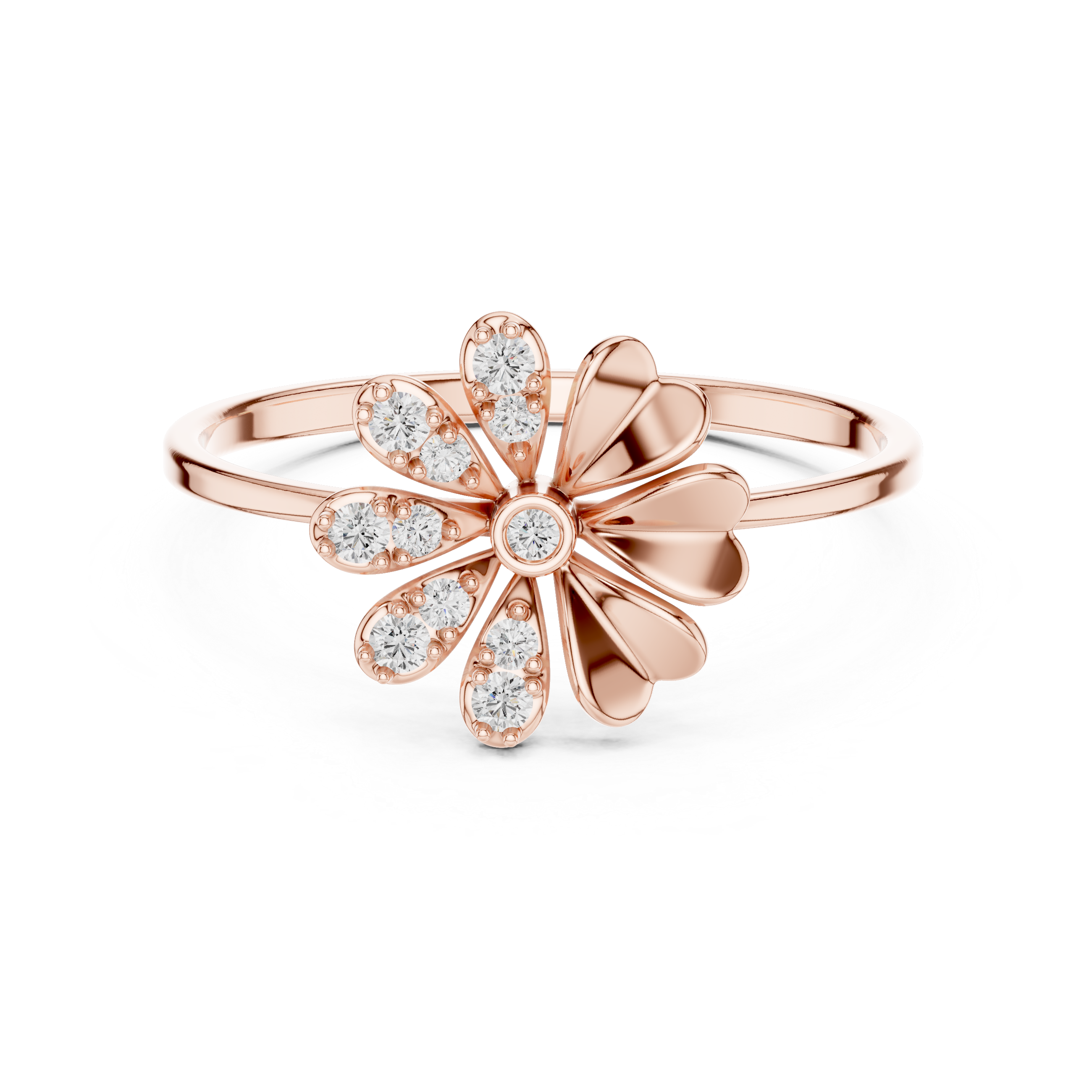 Luxury Daisy Diamond Ring