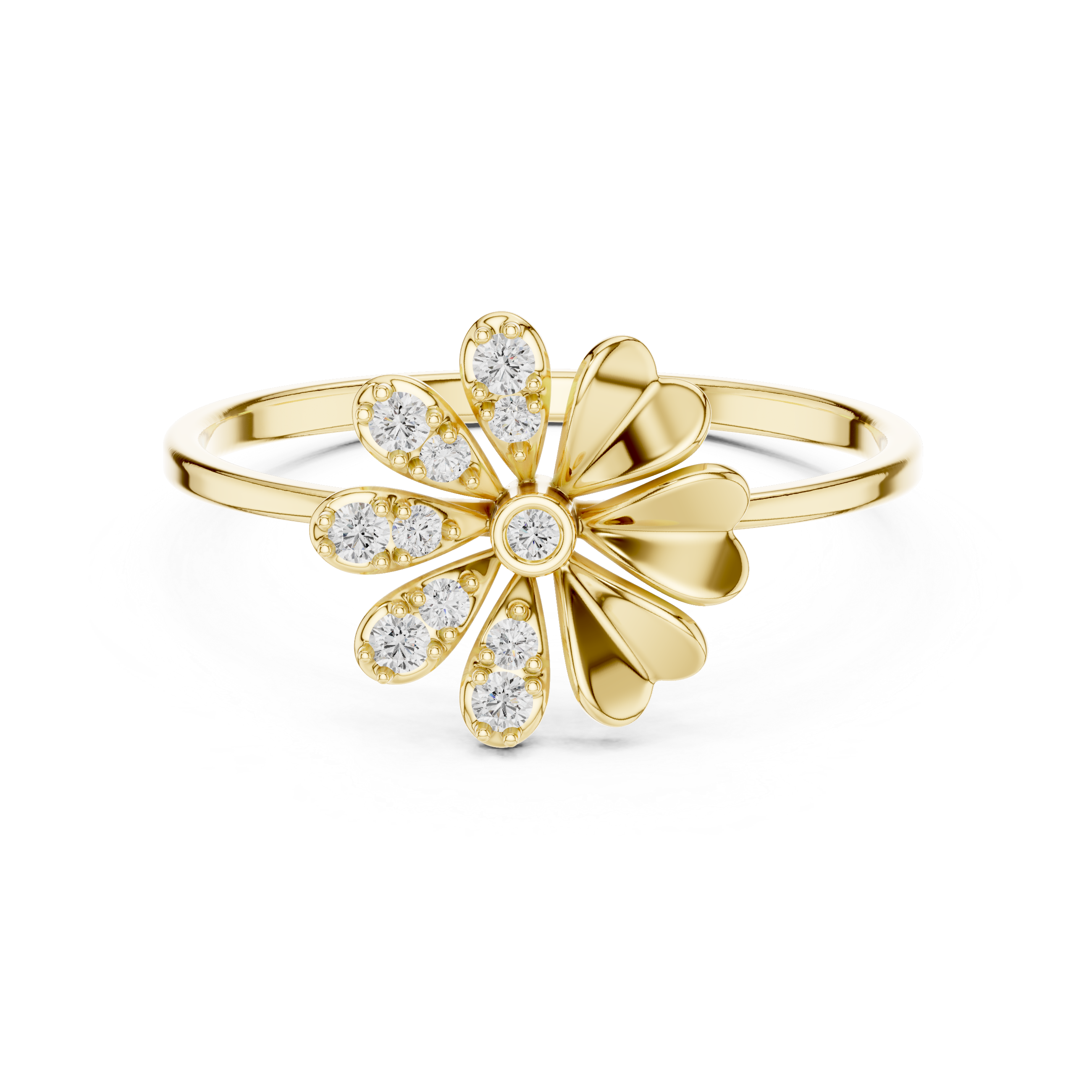 Luxury Daisy Diamond Ring