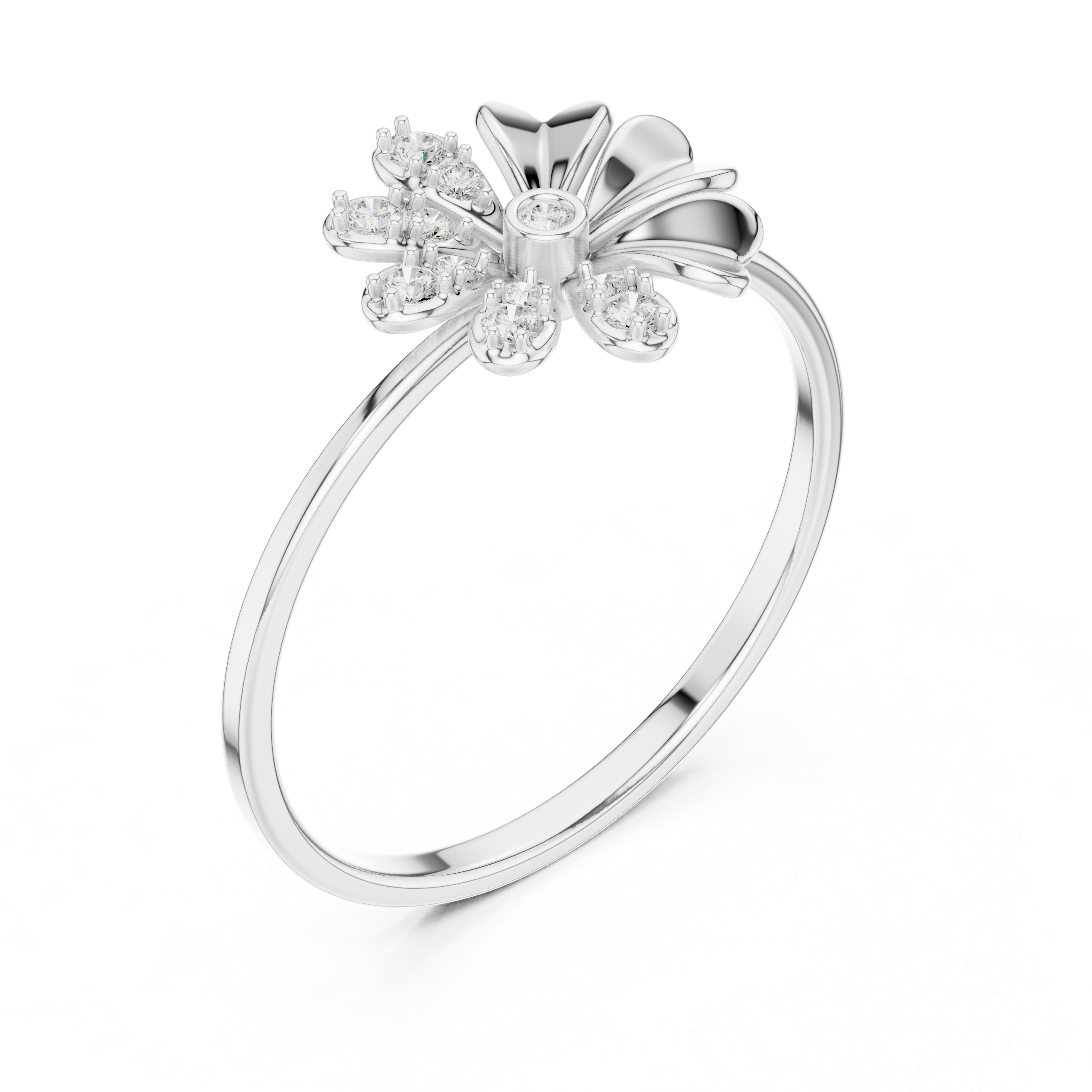 Luxury Daisy Diamond Ring