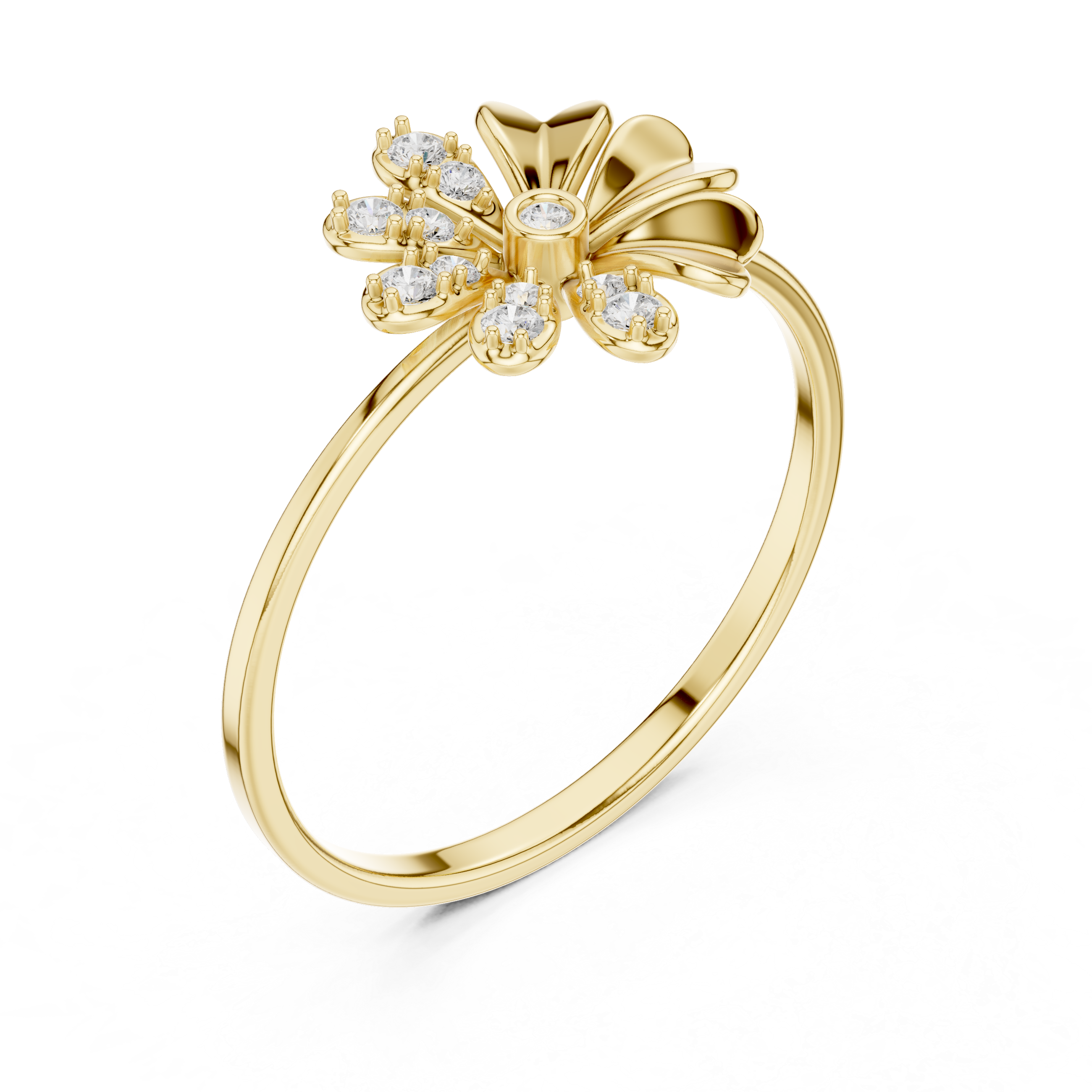 Luxury Daisy Diamond Ring