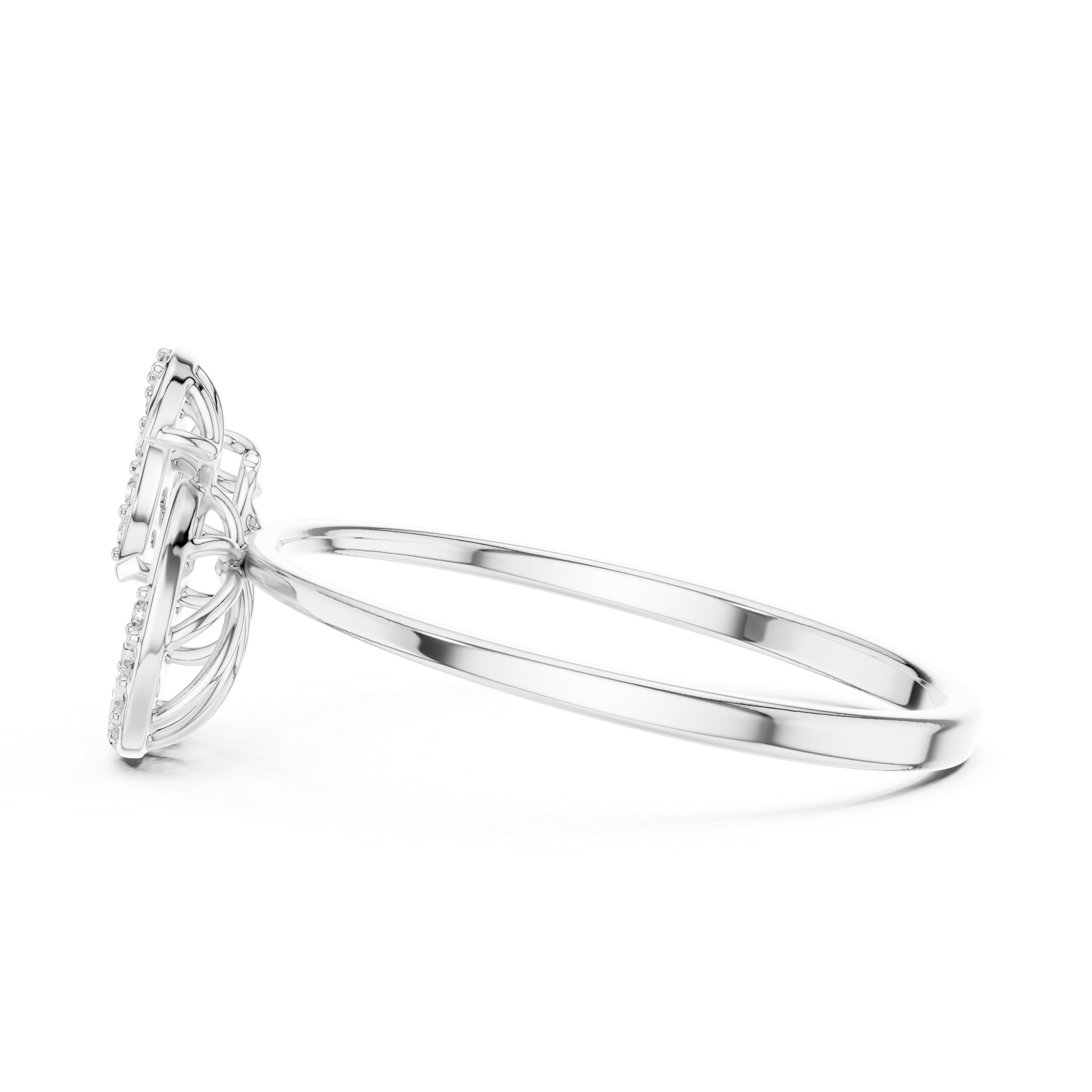 Luxury Spiral Diamond Ring