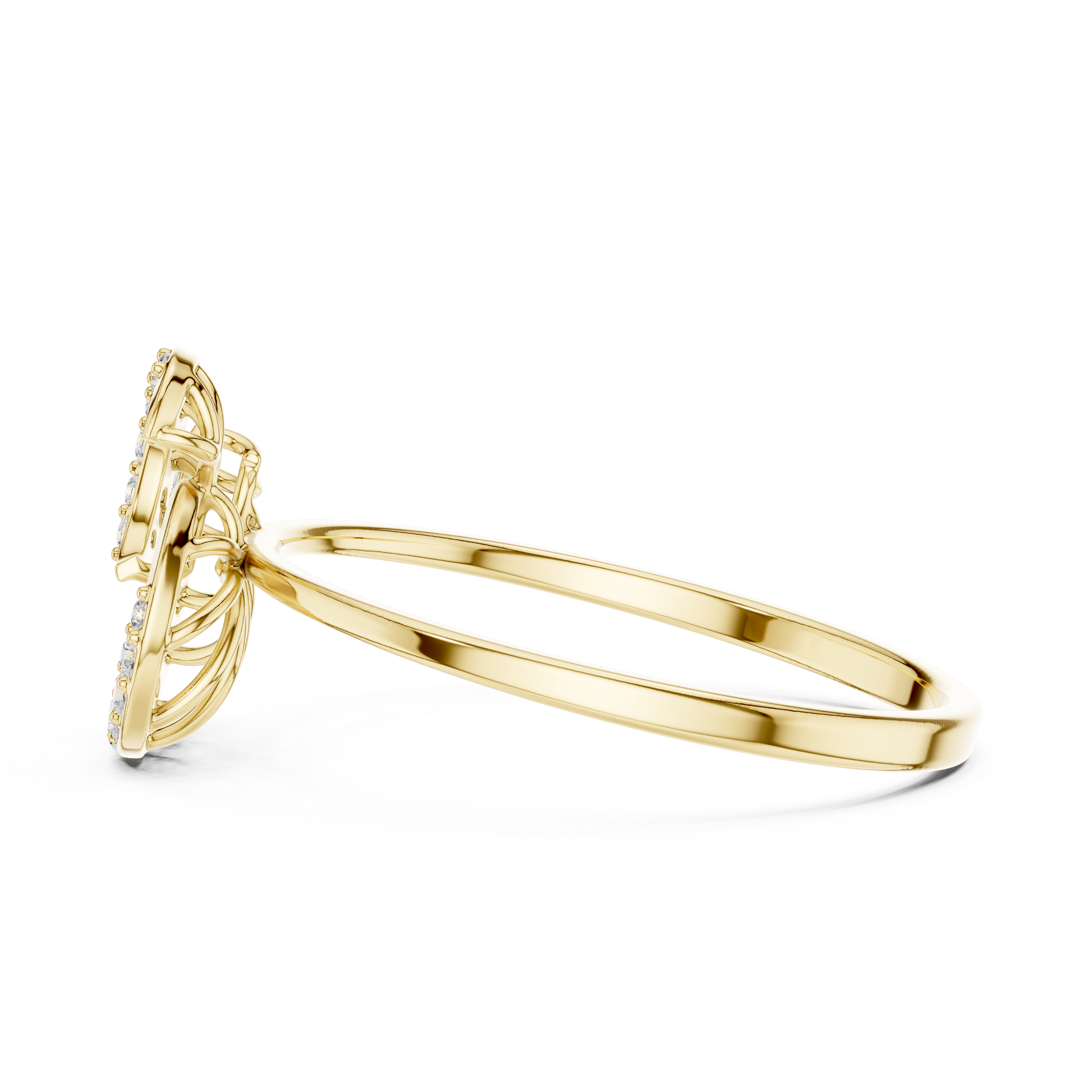 Luxury Spiral Diamond Ring