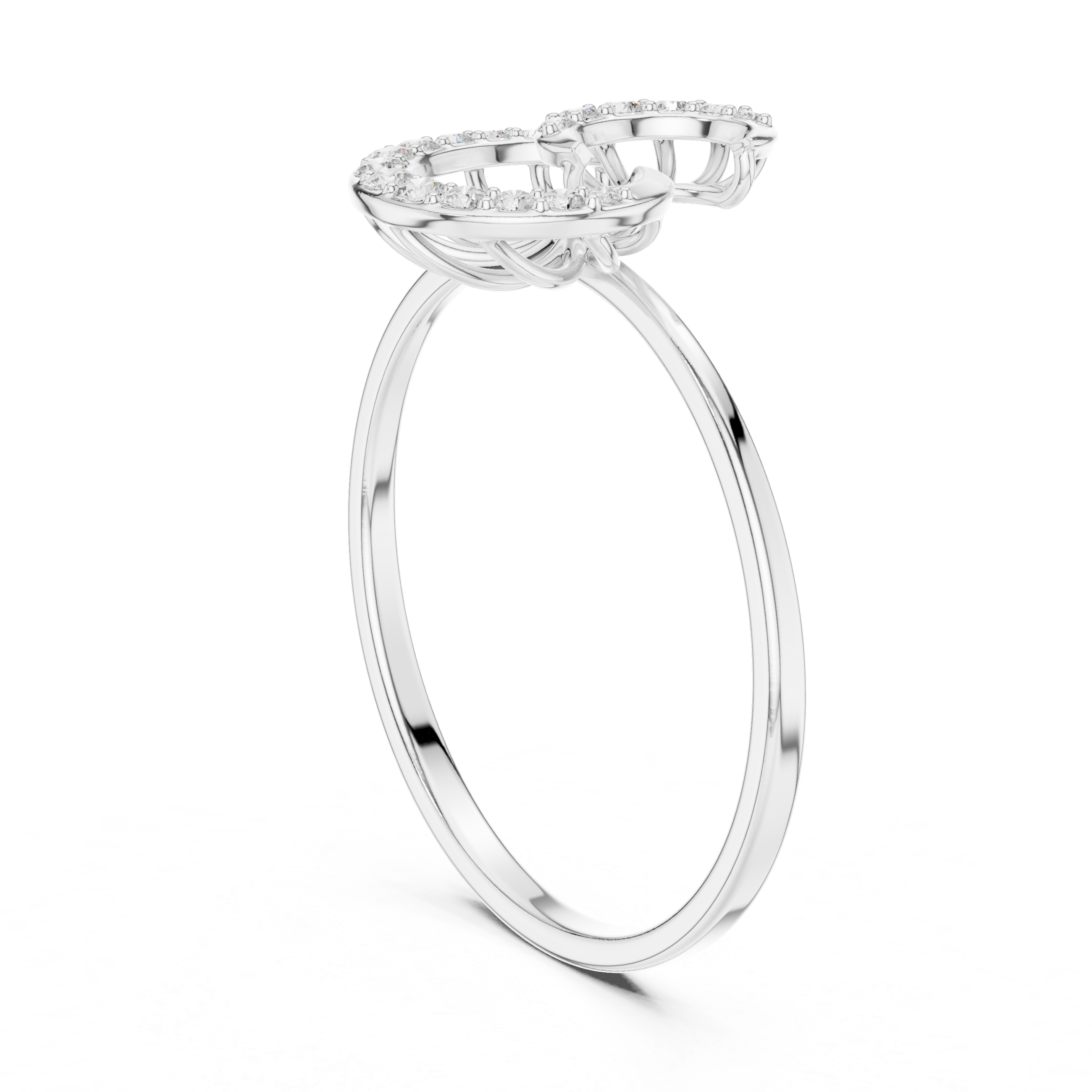 Luxury Spiral Diamond Ring