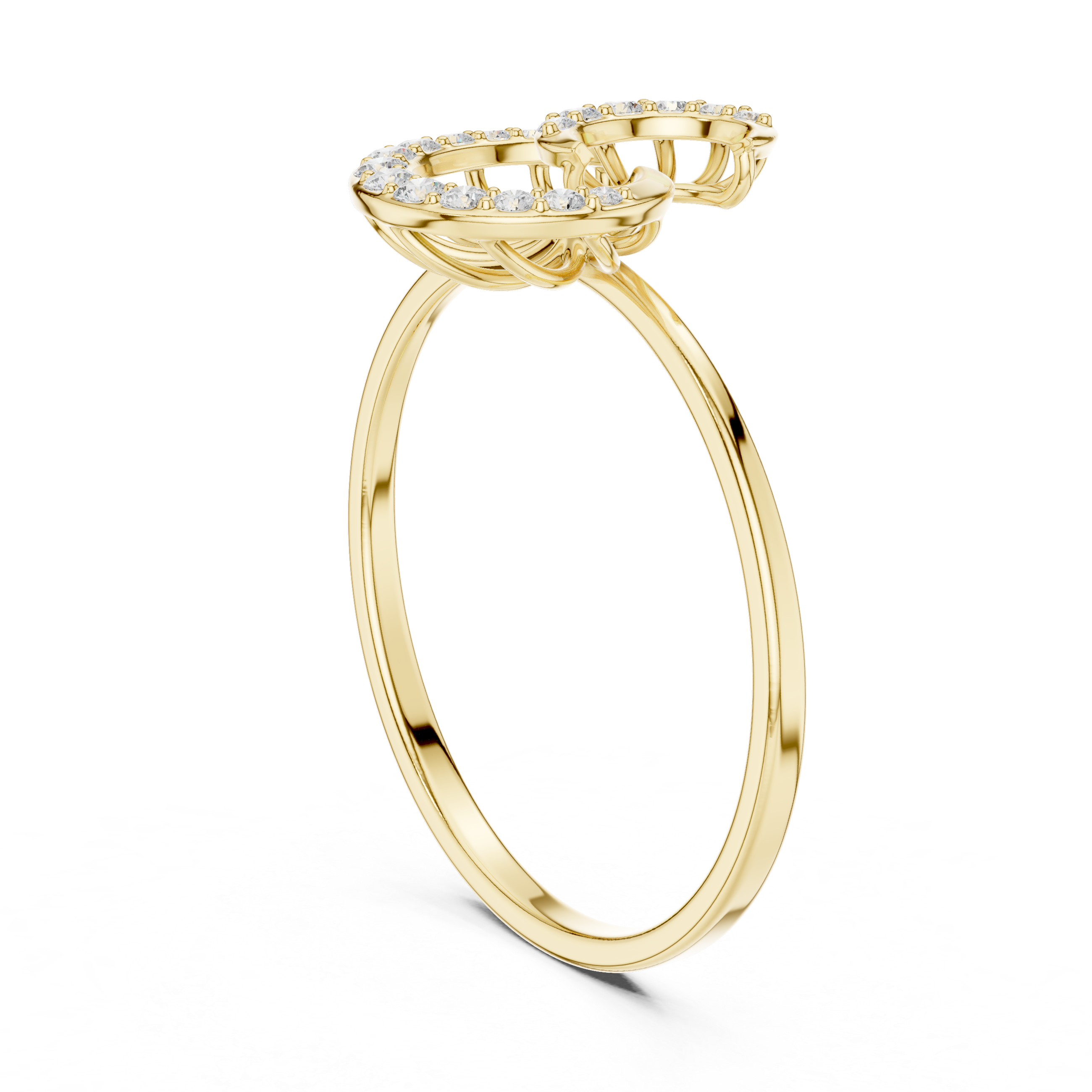 Luxury Spiral Diamond Ring