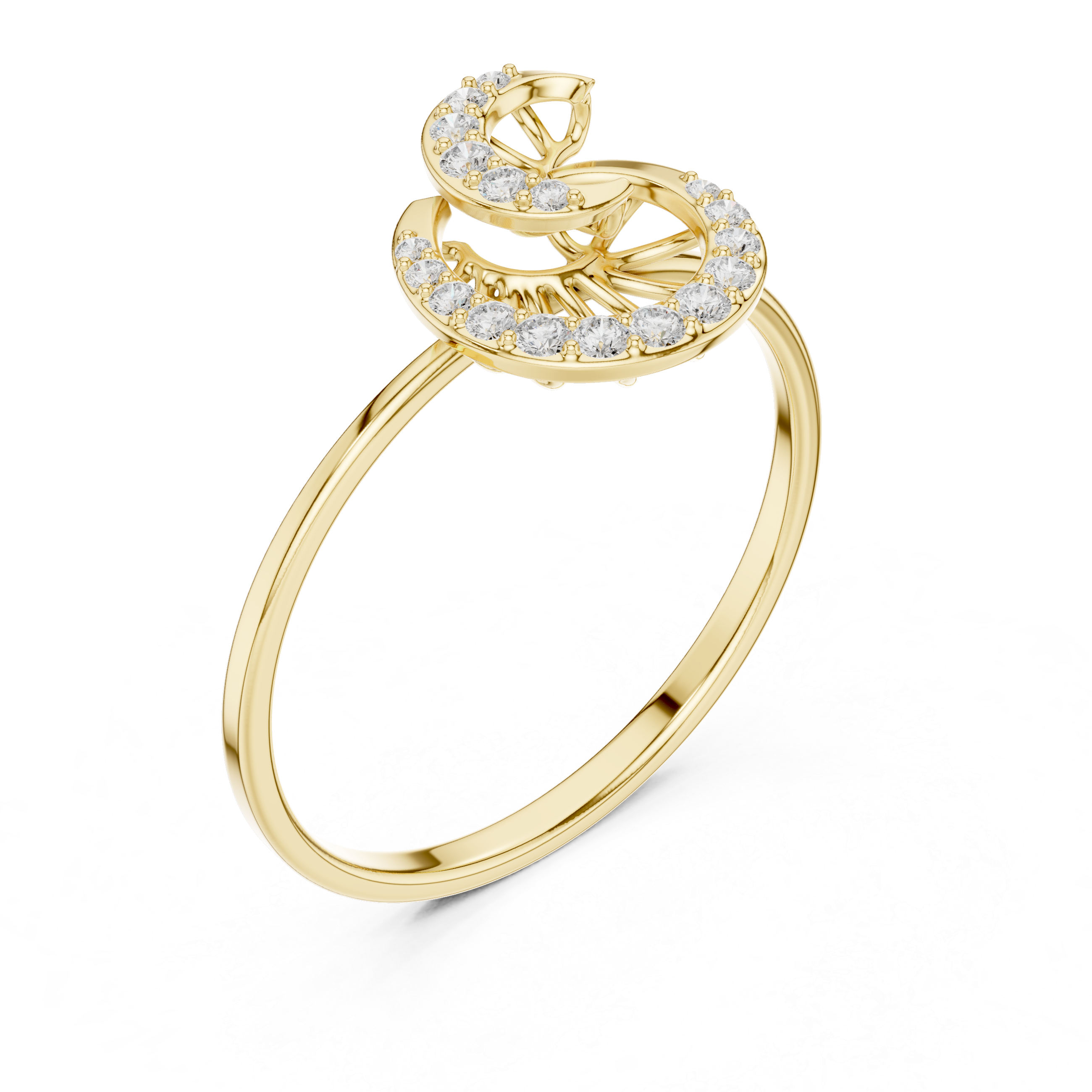 Luxury Spiral Diamond Ring