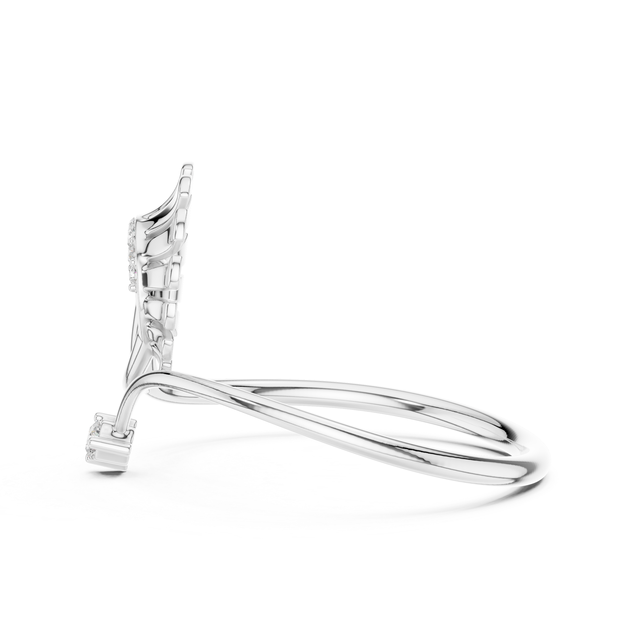 Luxury Sunrise Diamond Ring