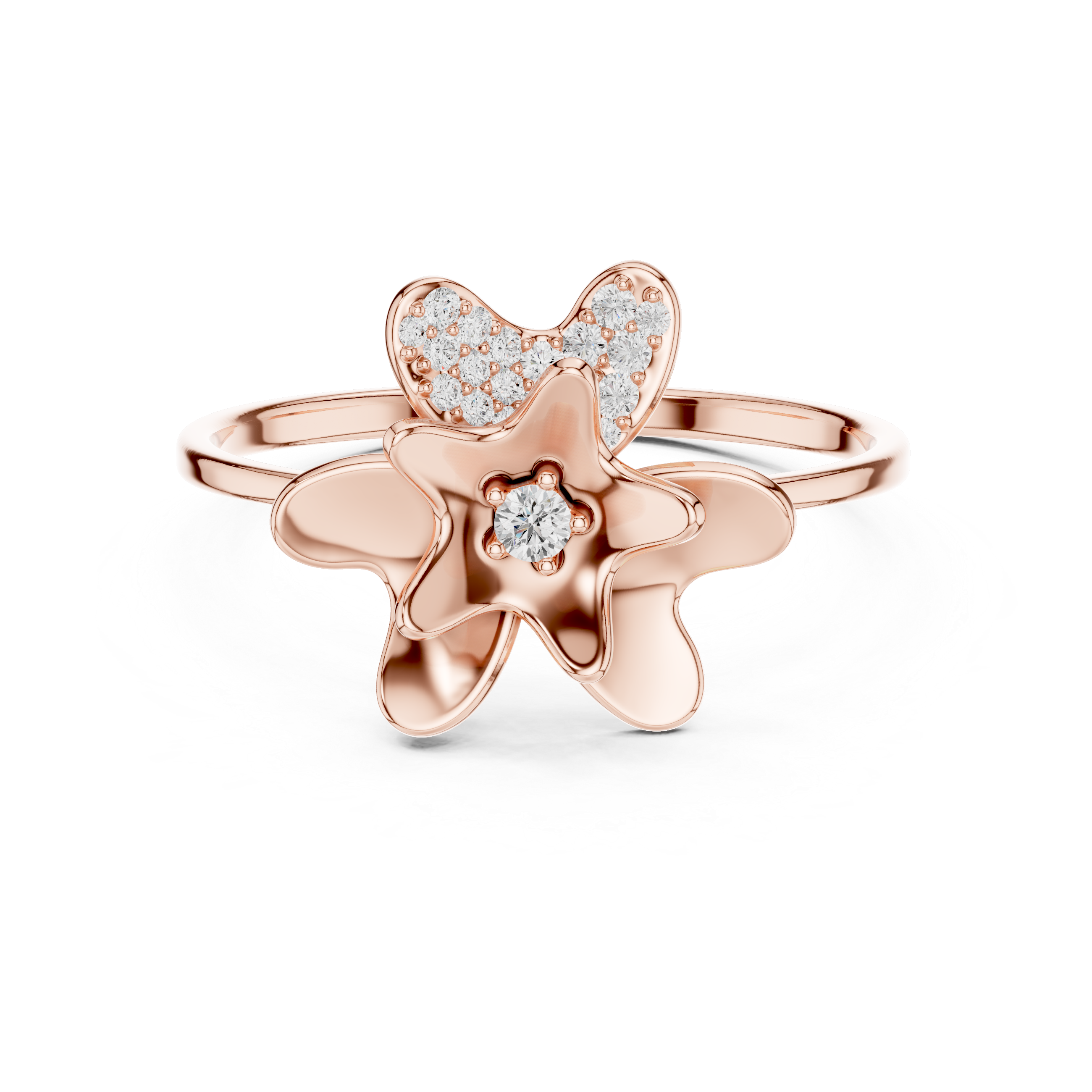 Luxury Flower Diamond Ring